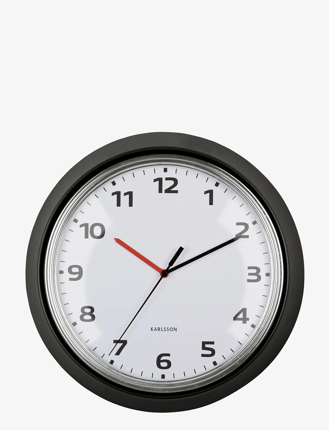 KARLSSON - Wall clock Modern Retro black - seinakellad - black - 0