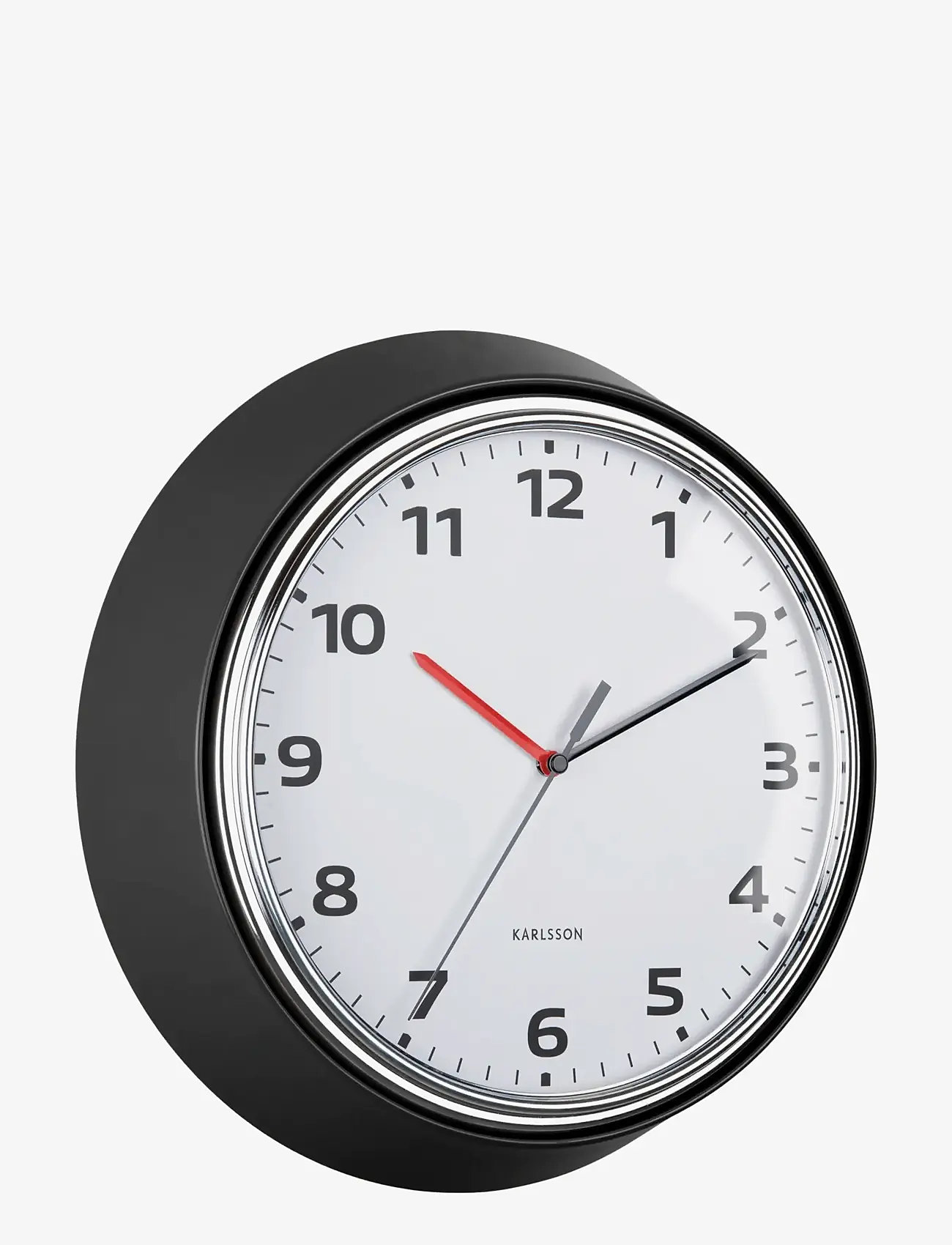 KARLSSON - Wall clock Modern Retro black - seinakellad - black - 1