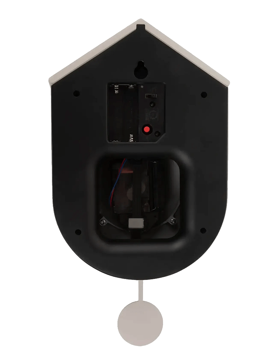 KARLSSON - Wall clock Grato Cuckoo black w. warm grey - sieniniai laikrodžiai - black & warm grey - 3