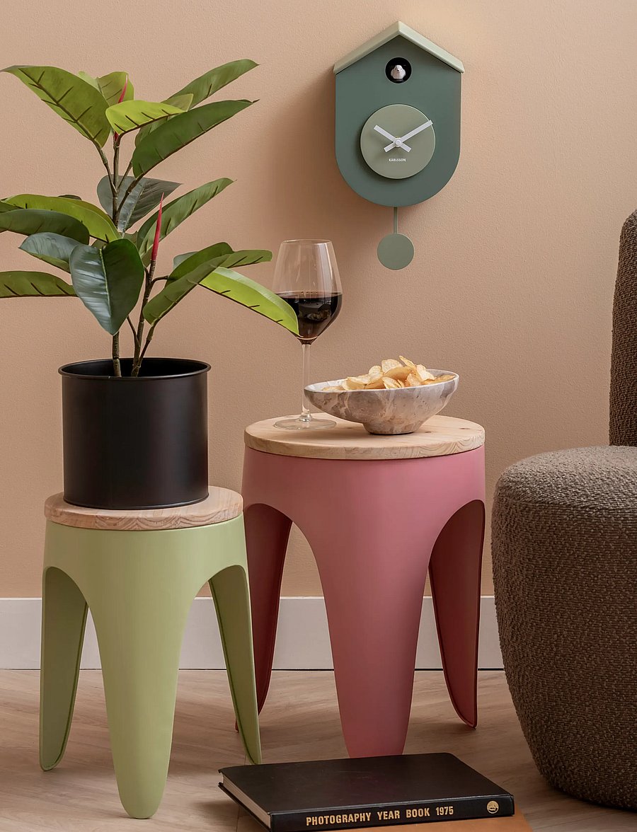 KARLSSON - Wall clock Grato Cuckoo jungle green w. grayed jade - wanduhren - jungle green & grayed jade - 3