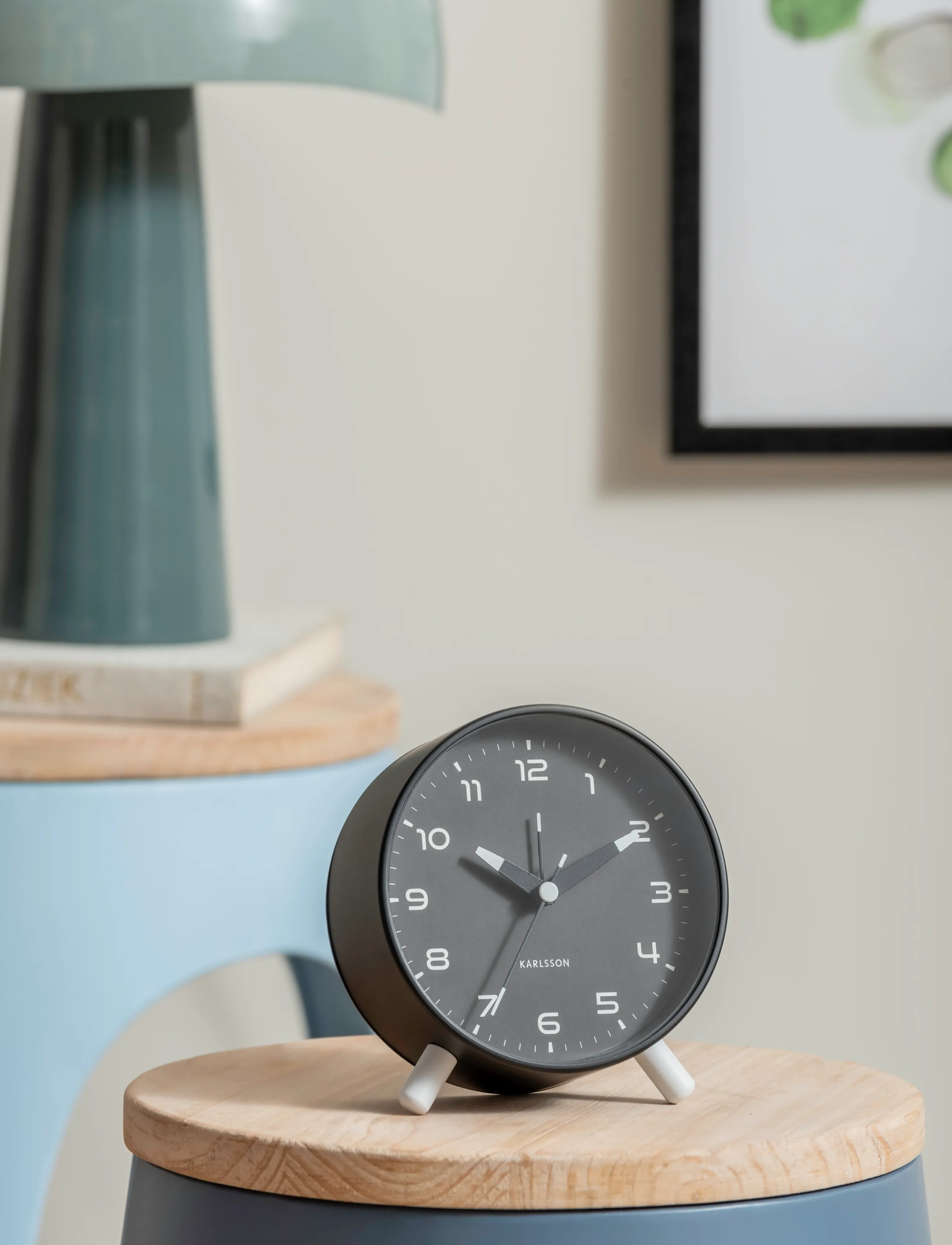 KARLSSON Alarm Clock Orgullo Schwarz,,,Schwarz Gr.W12CM