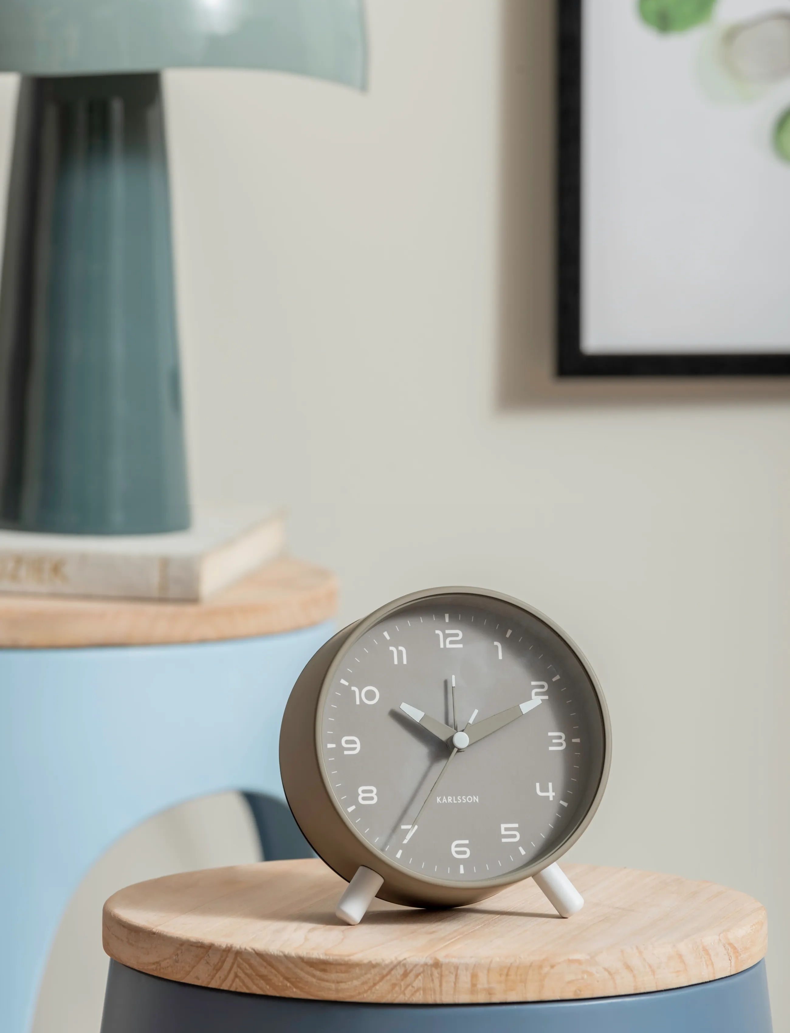 KARLSSON Alarm Clock Orgullo Black, W12 cm, Watches, Grau - Clocks, Homeware