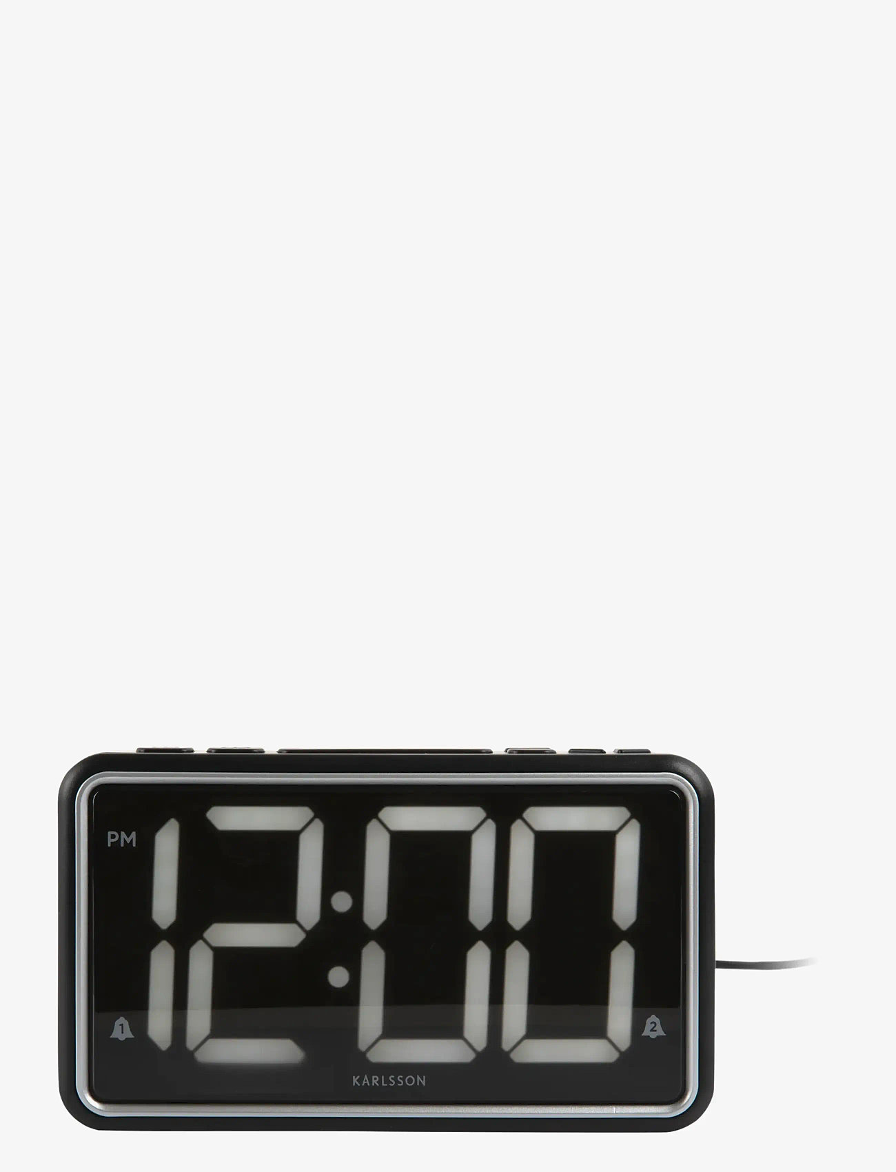 KARLSSON - Alarm clock New Retro black - wecker - black - 2