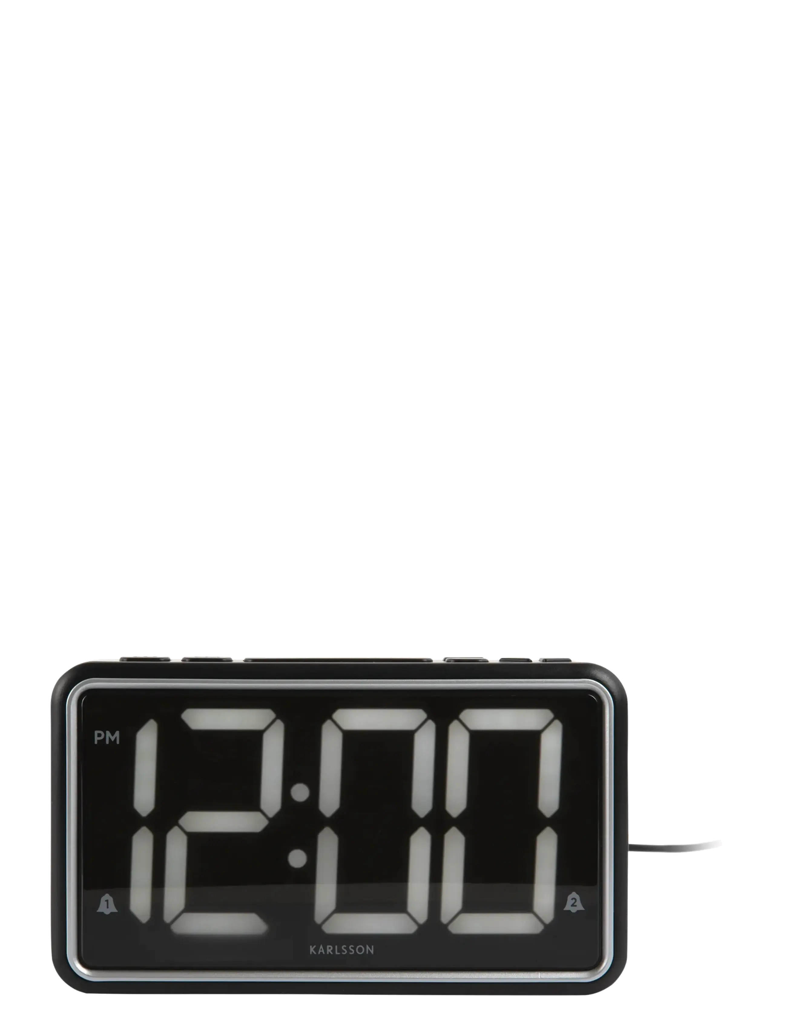 KARLSSON - Alarm clock New Retro black - vækkeure - black - 2