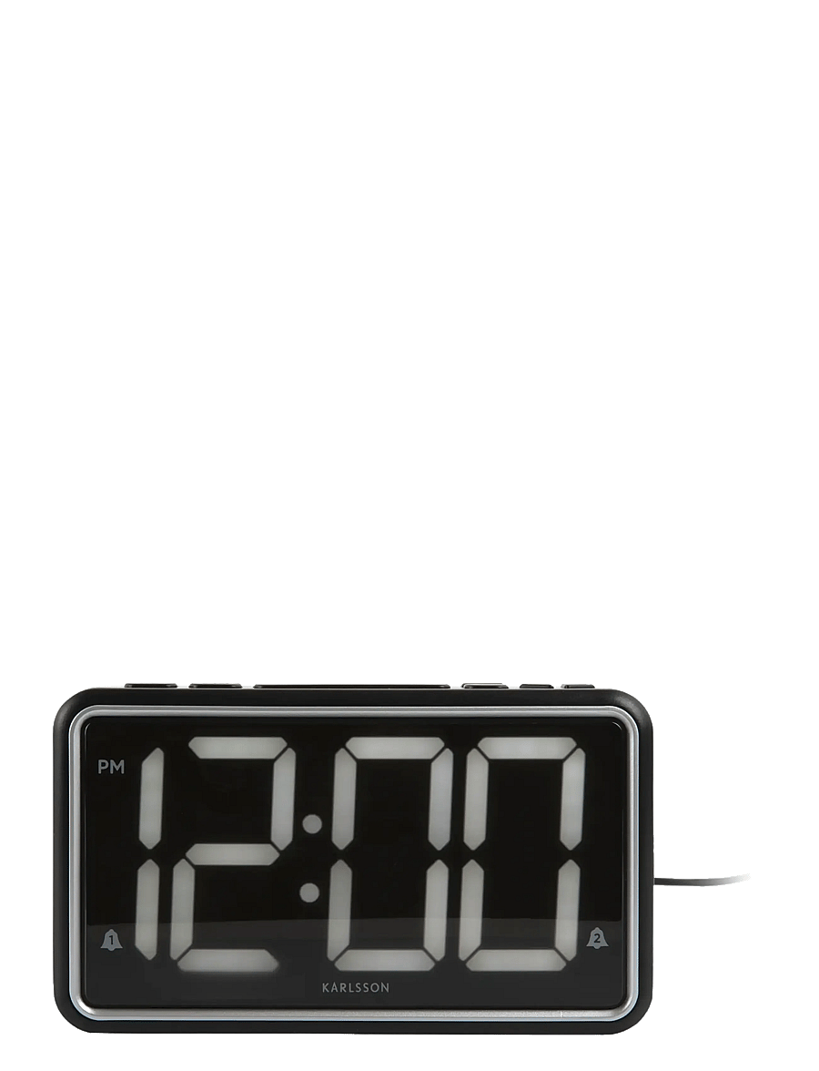 KARLSSON - Alarm clock New Retro black - Äratuskellad - black - 2