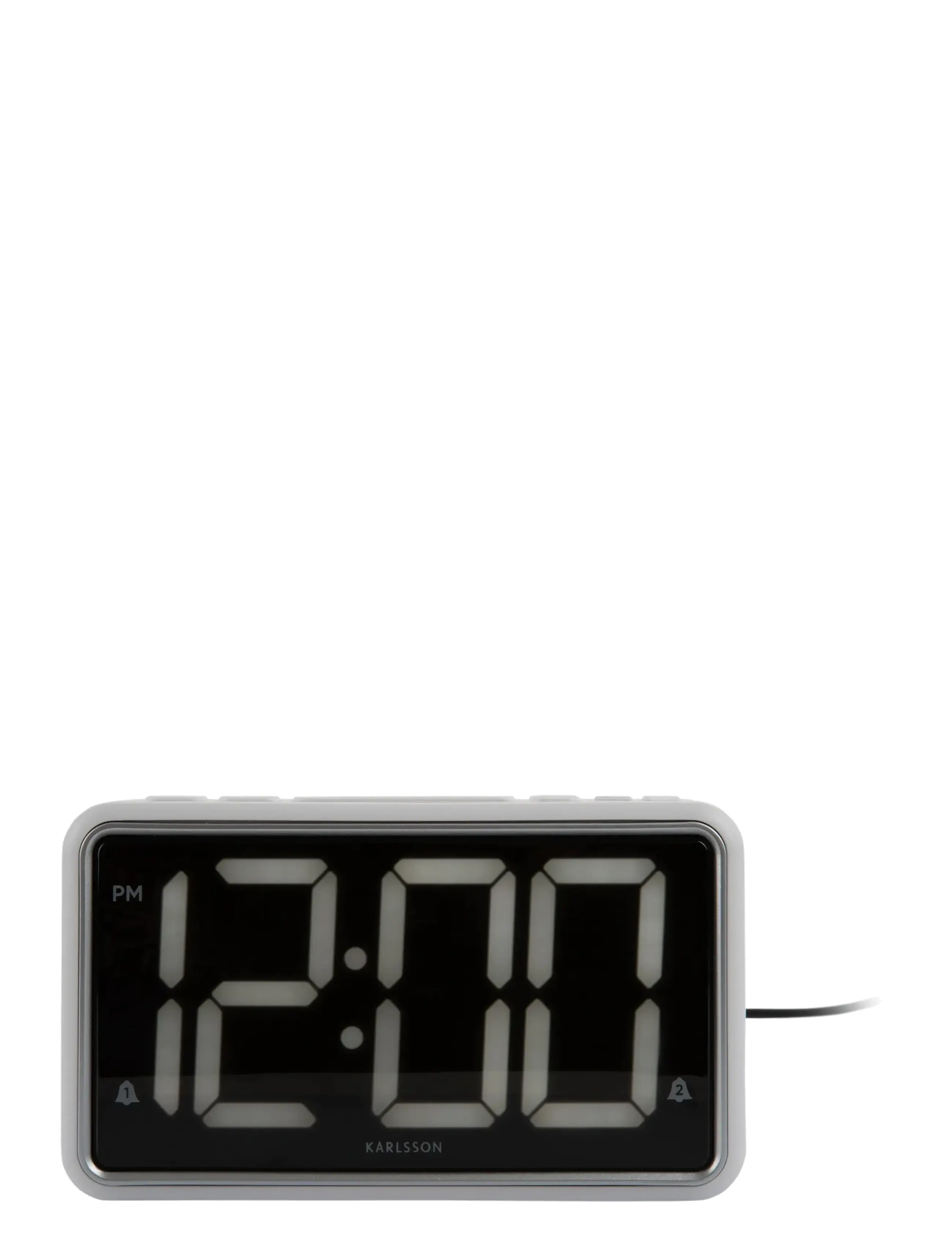 KARLSSON Alarm clock New Retro white - Herätyskellot - WHITE / white