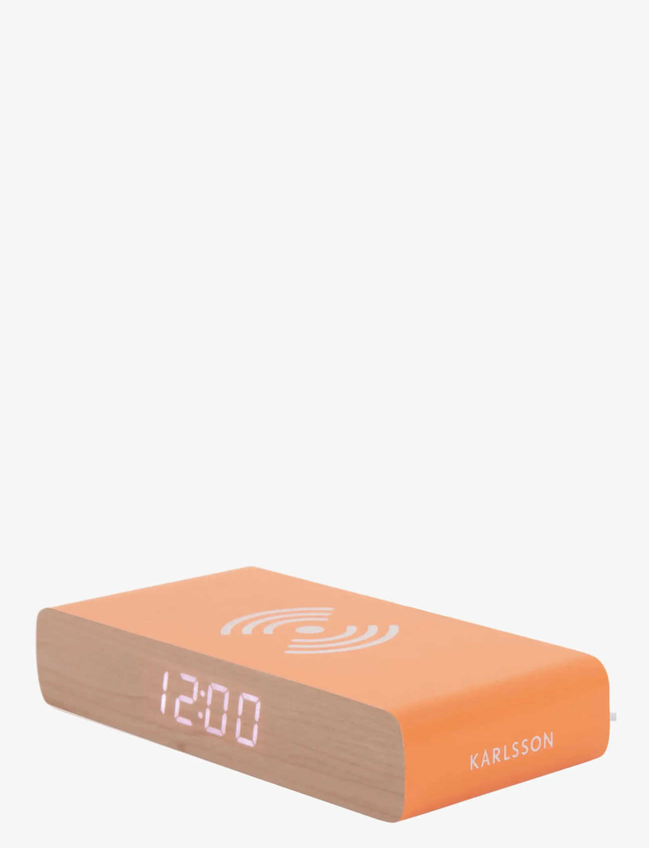 KARLSSON - Alarm clock Retro Flat LED jungle green - osta hinna alusel - bright orange - 1