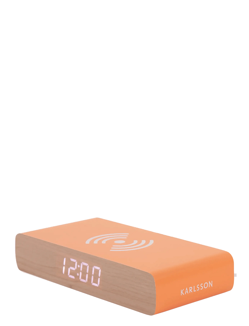 KARLSSON - Alarm clock Retro Flat LED jungle green - osta hinna alusel - bright orange - 1