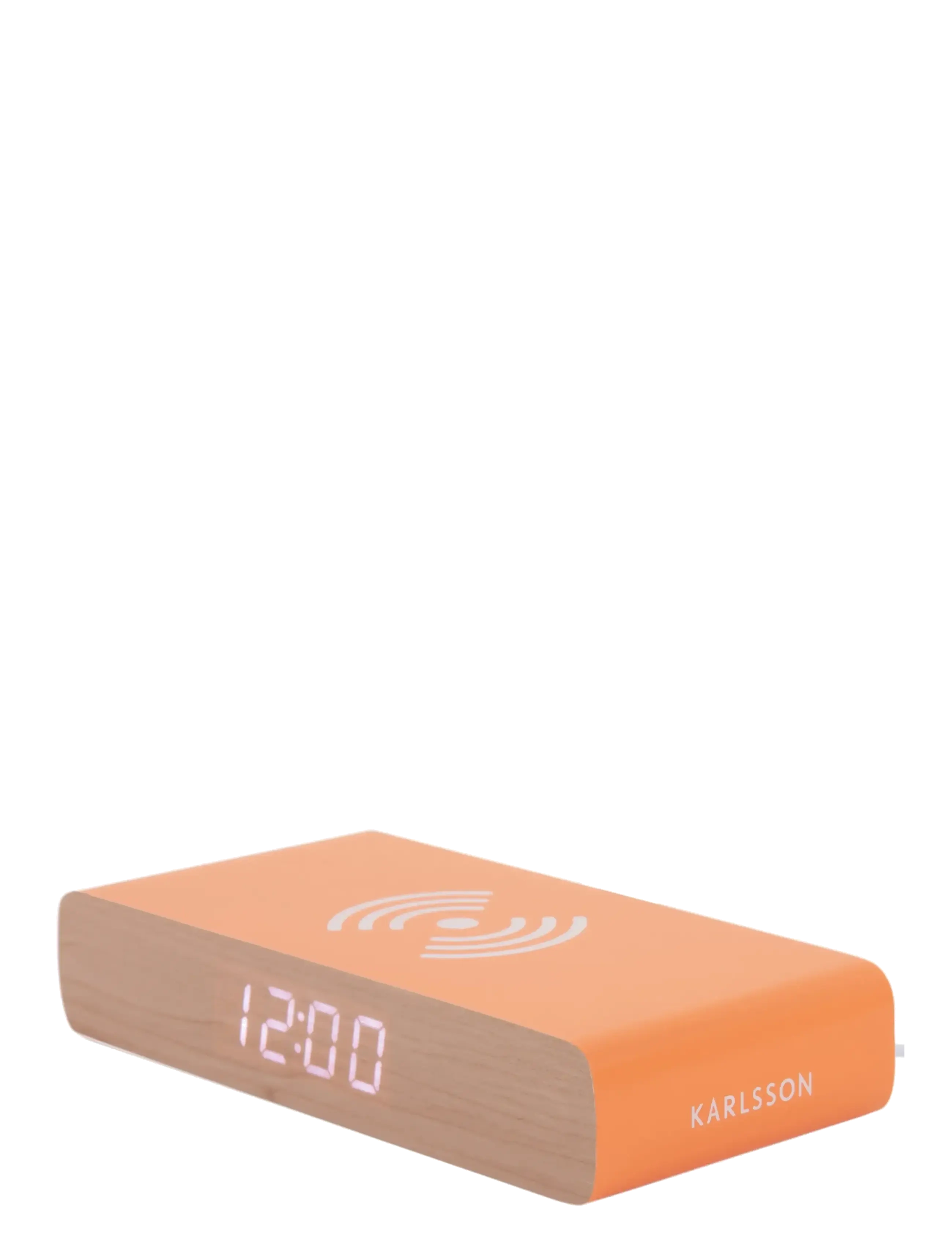 KARLSSON - Alarm clock Retro Flat LED mouse grey - nach preis einkaufen - bright orange - 1