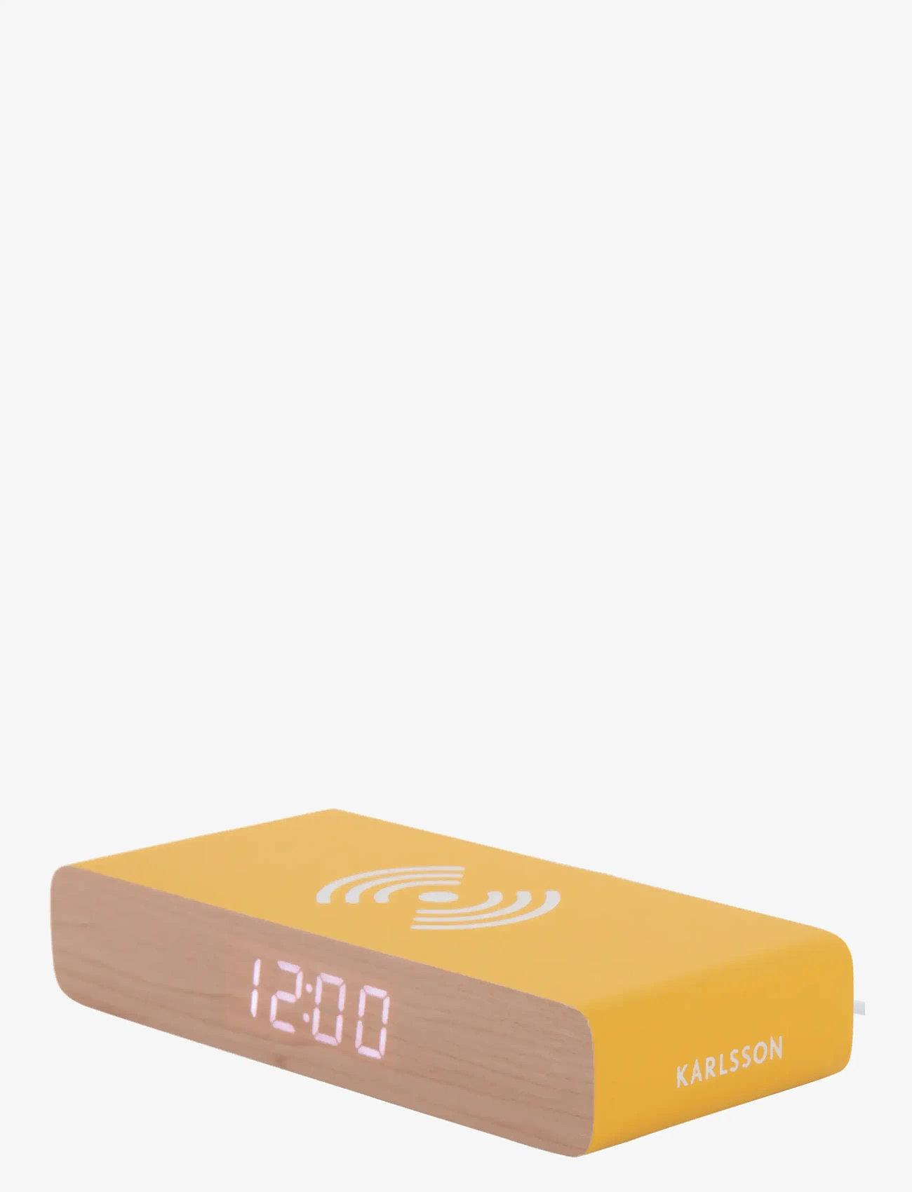 KARLSSON - Alarm clock Retro Flat LED jungle green - nach preis einkaufen - bright yellow - 1