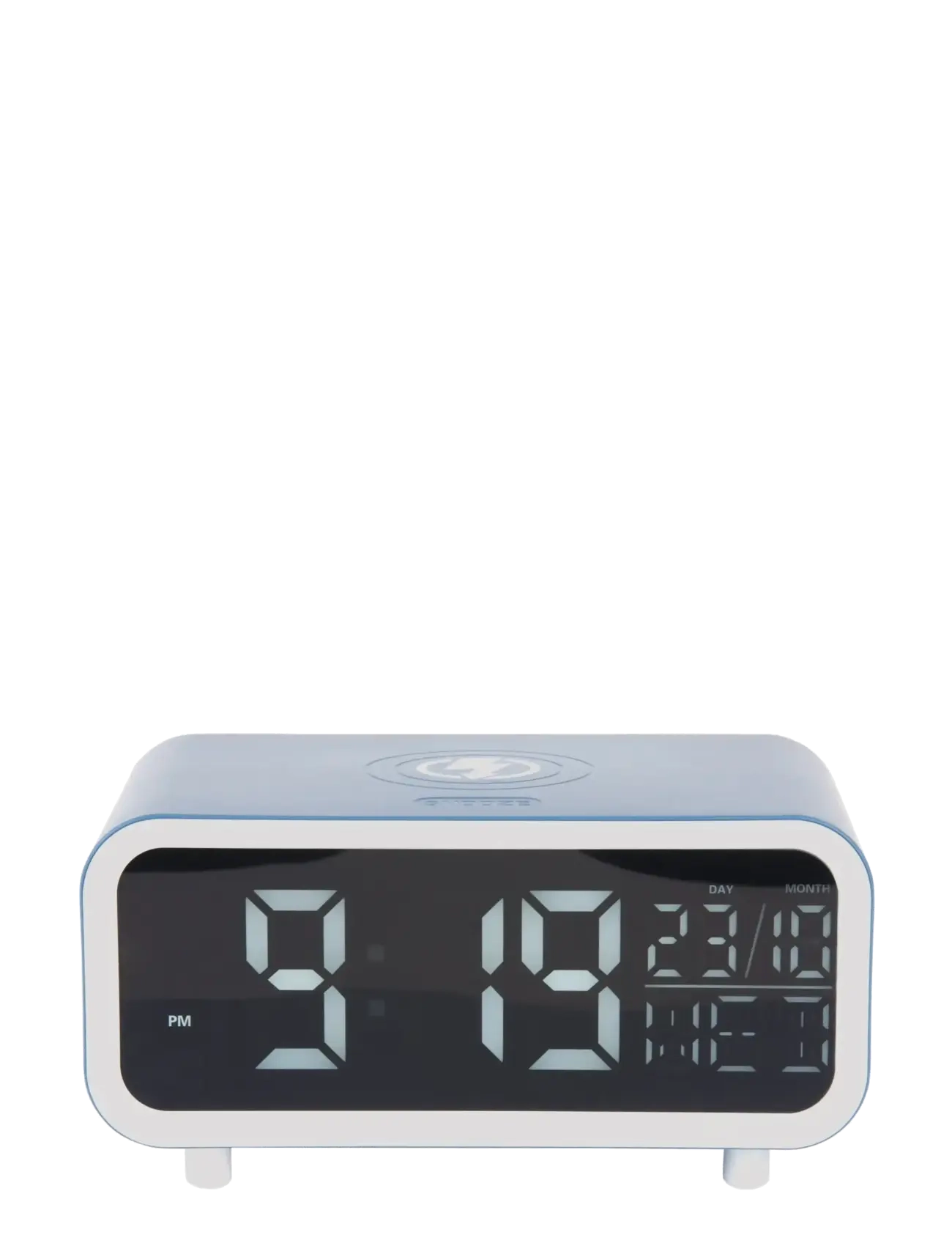 KARLSSON - Alarm Clock Chunky LED w. Phone Charger - väckarklockor - classic blue - 2
