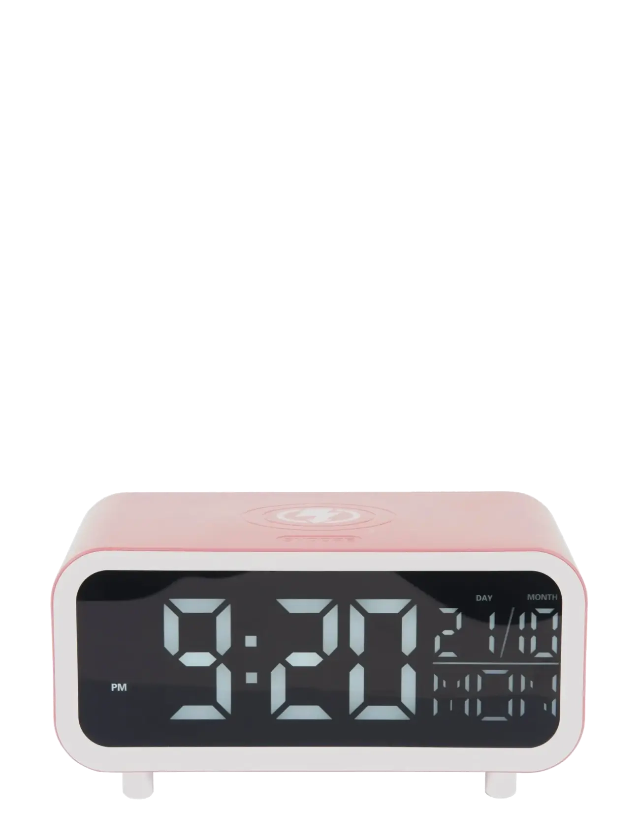 KARLSSON - Alarm Clock Chunky LED w. Phone Charger - ure - rose tan - 2