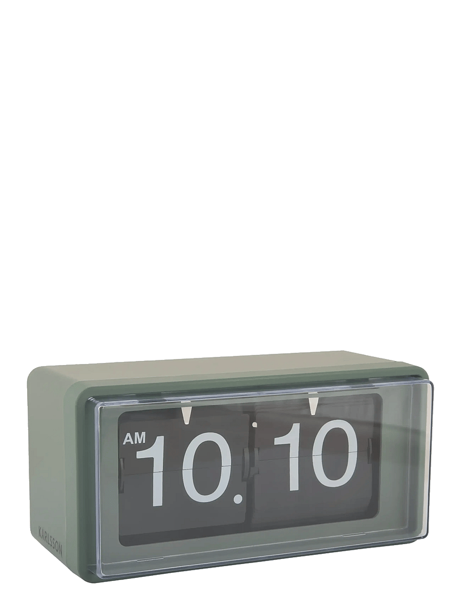 KARLSSON - Wall/table clock Retro Boxed Flip jungle green - mantel- ja lauakellad - jungle green - 1