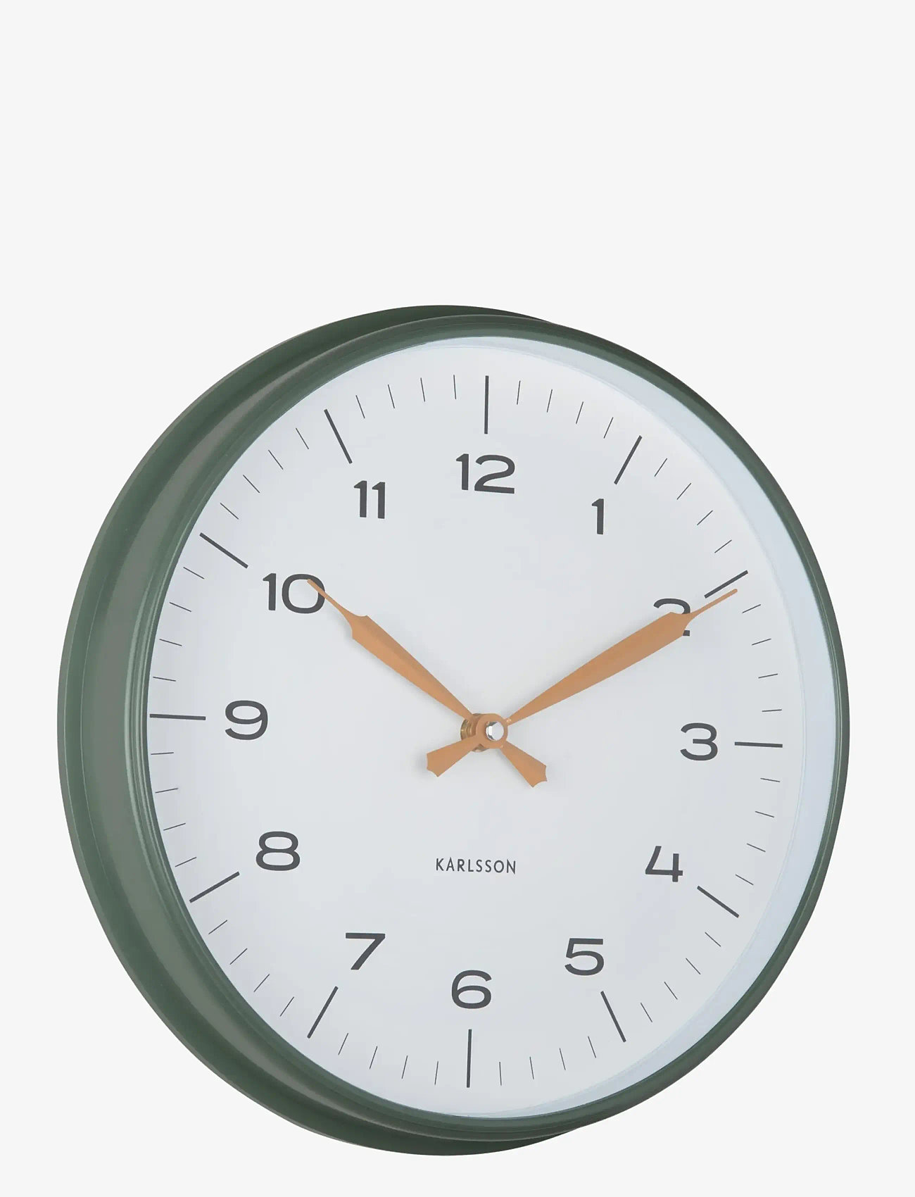 KARLSSON - Wall clock Modern Factory ochre yellow w. dark blue - väggklockor - jungle green & ochre yellow - 1