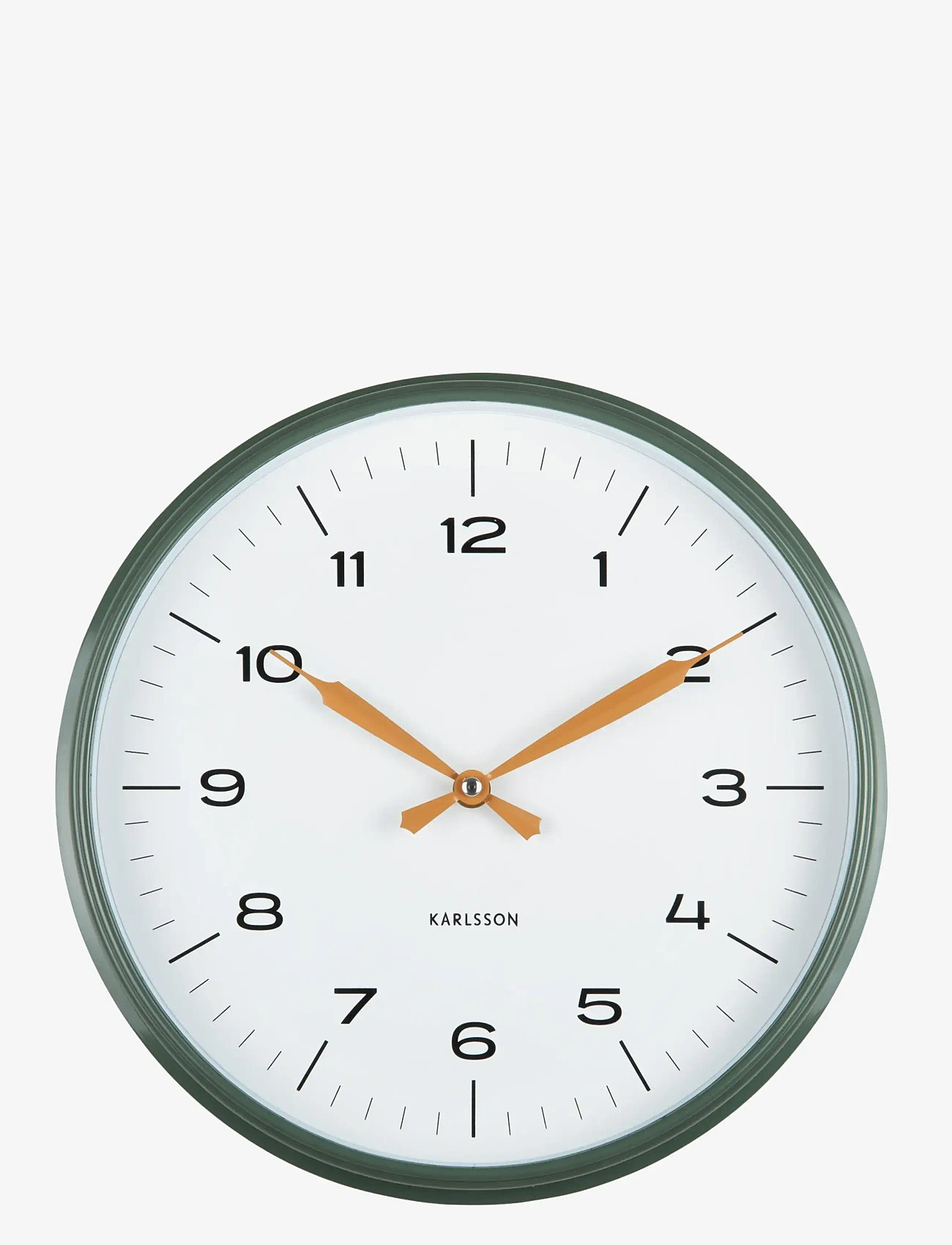 KARLSSON - Wall clock Modern Factory ochre yellow w. dark blue - väggklockor - jungle green & ochre yellow - 2