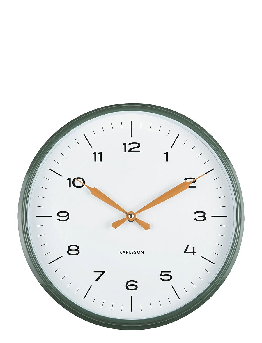KARLSSON - Wall clock Modern Factory ochre yellow w. dark blue - seinakellad - jungle green & ochre yellow - 2