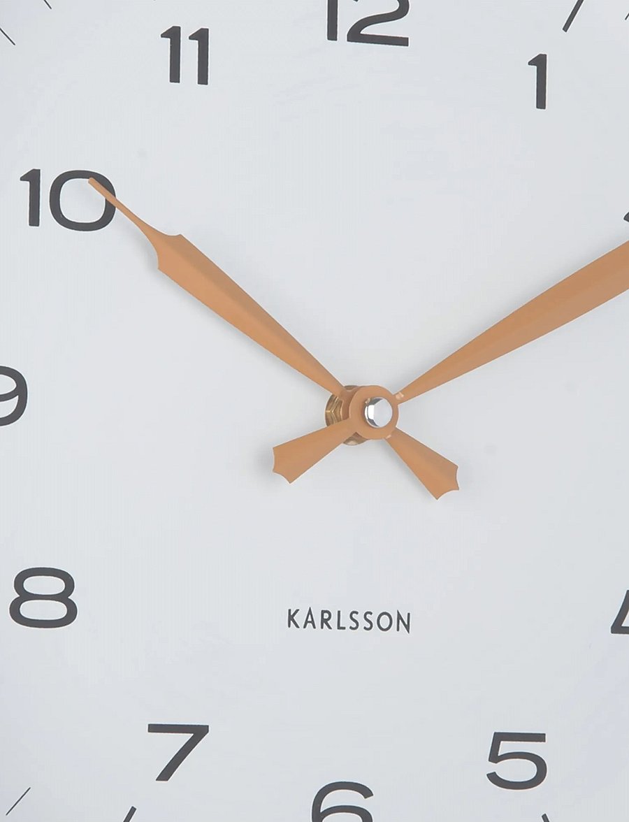 KARLSSON - Wall clock Modern Factory ochre yellow w. dark blue - seinakellad - jungle green & ochre yellow - 4