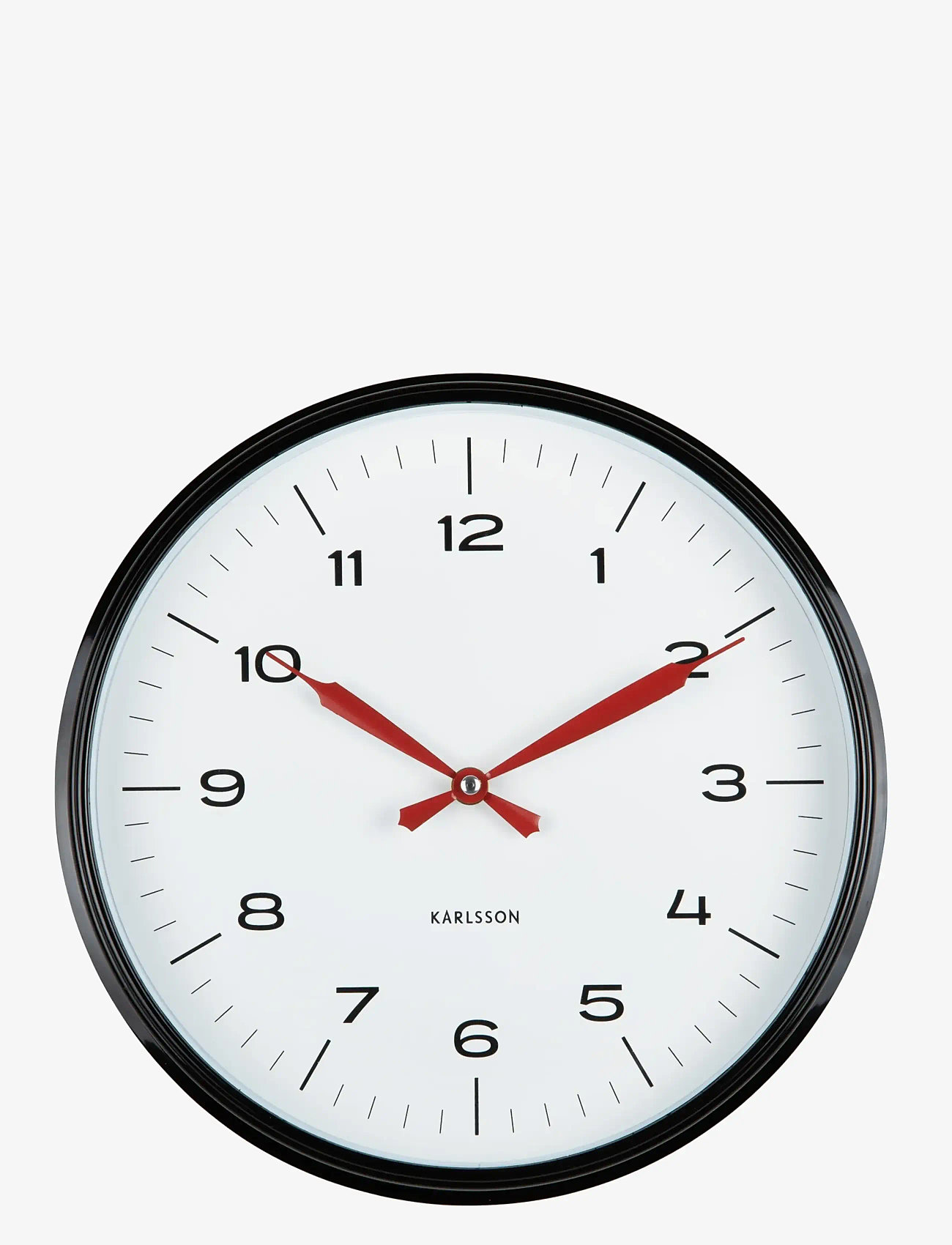 KARLSSON - Wall clock Modern Factory misty blue w. jungle green - shop by price - black & bright red - 1