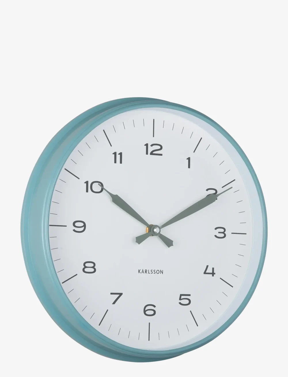 KARLSSON - Wall clock Modern Factory black w. bright red - nach preis einkaufen - misty blue & jungle green - 0