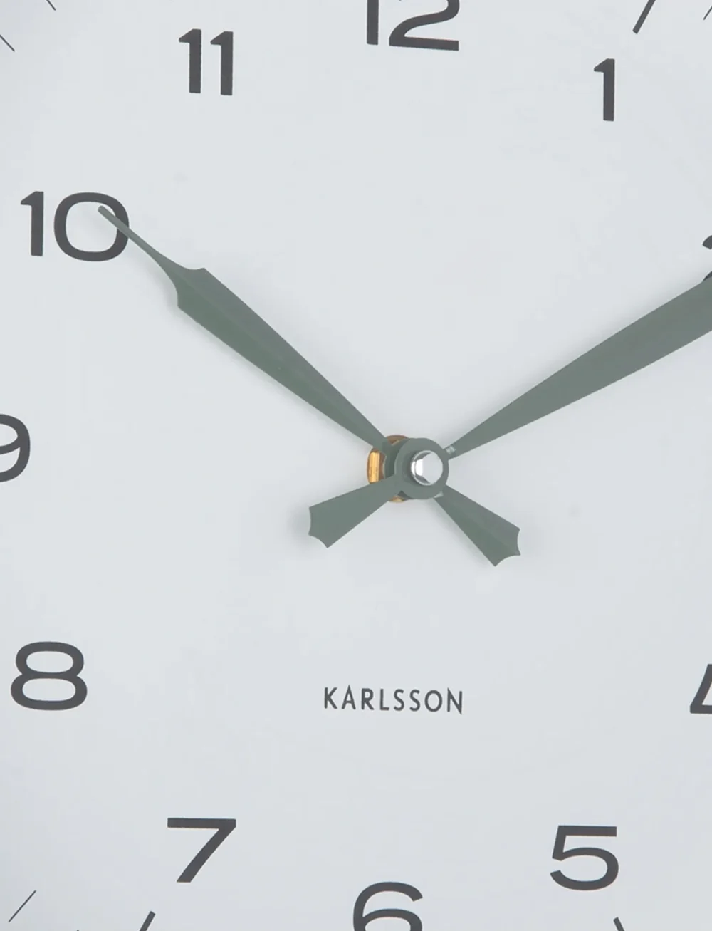 KARLSSON - Wall clock Modern Factory black w. bright red - nach preis einkaufen - misty blue & jungle green - 3