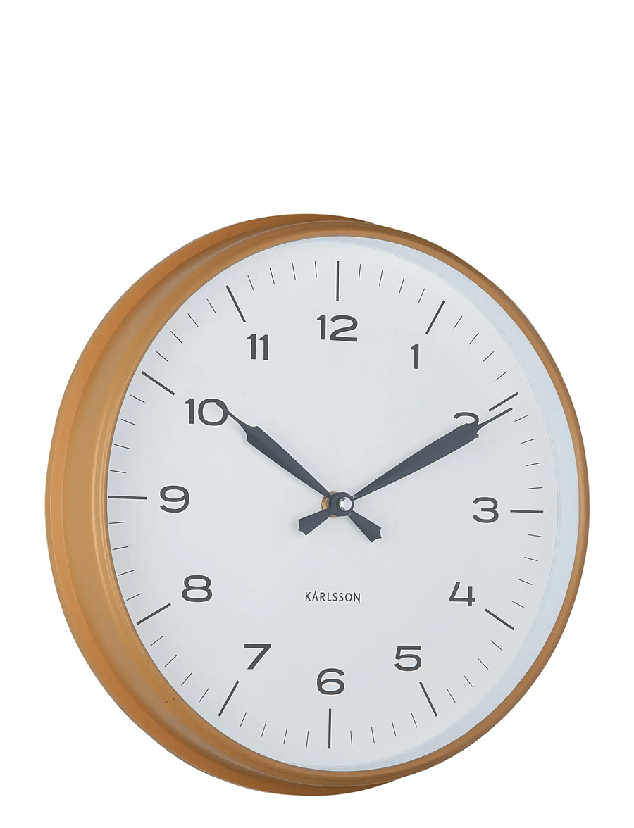KARLSSON - Wall clock Modern Factory ochre yellow w. dark blue - wanduhren - ochre yellow & dark blue - 1