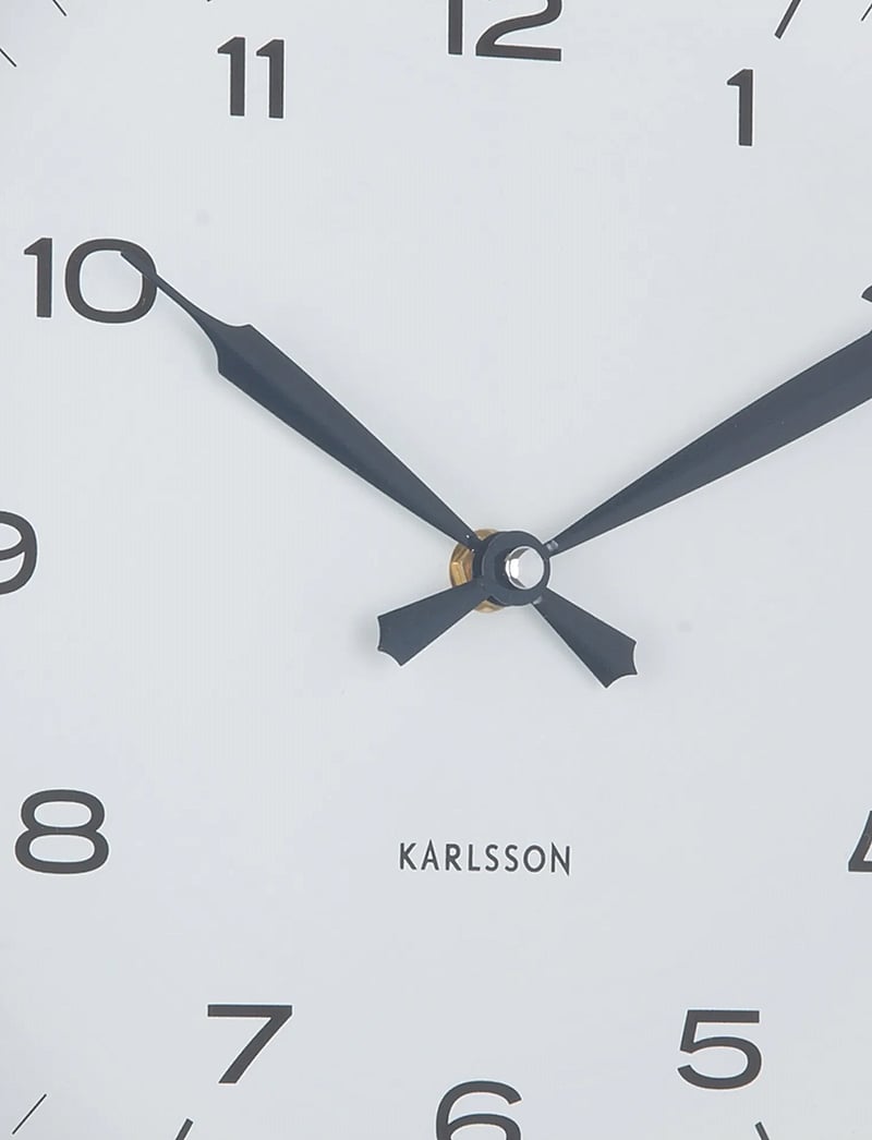 KARLSSON - Wall clock Modern Factory jungle green w. ochre yellow - wanduhren - ochre yellow & dark blue - 4