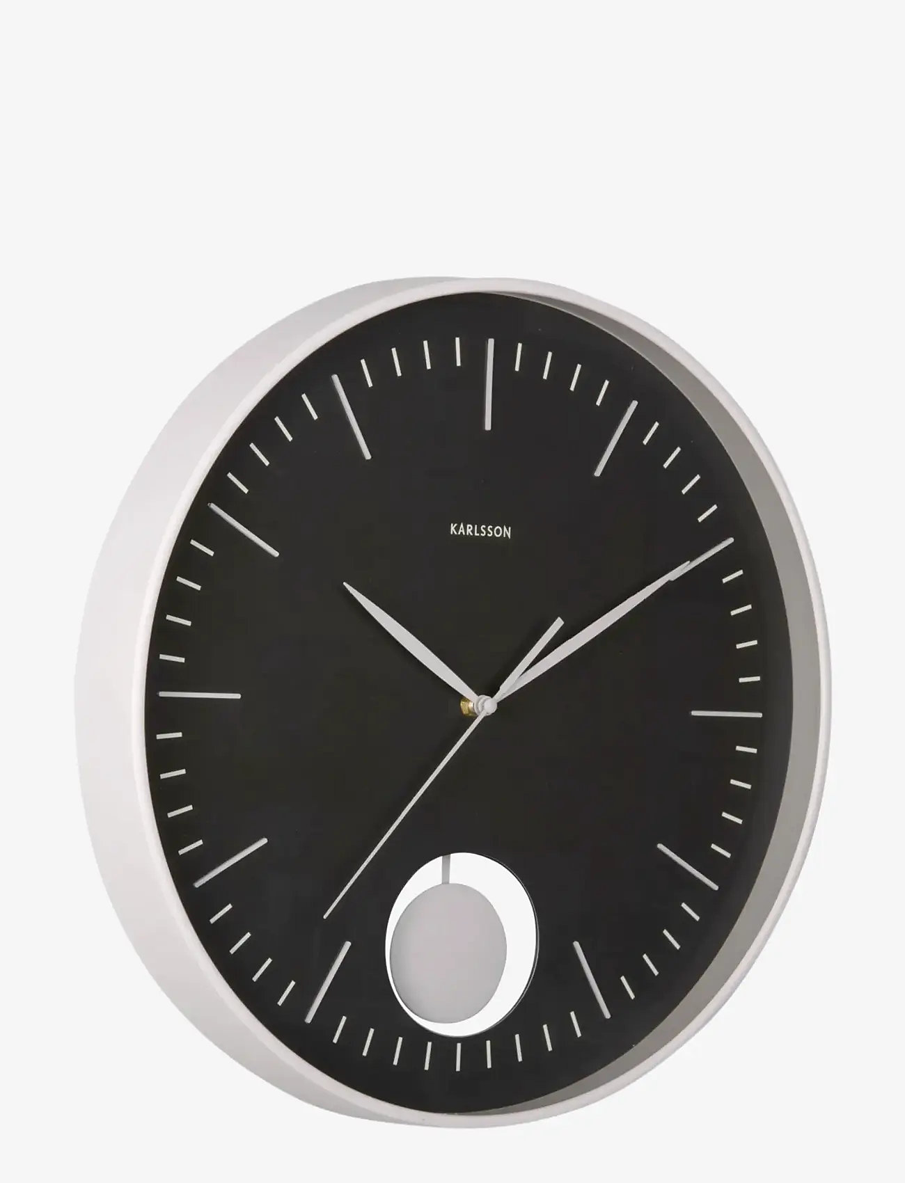KARLSSON - Wall clock Grato Pendulum black w. warm grey - seinakellad - black w. warm grey - 1