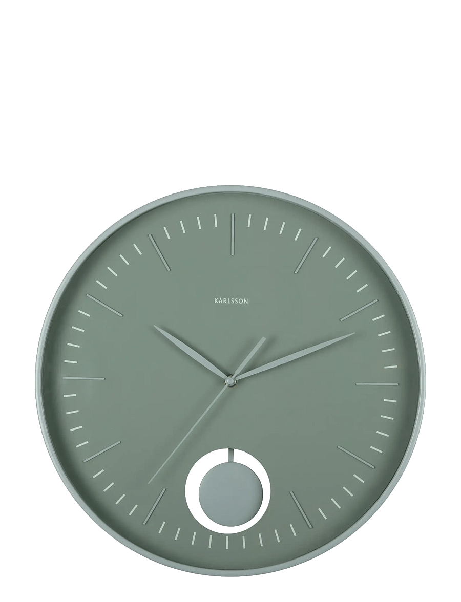 KARLSSON - Wall clock Grato Pendulum jungle green w. grayed jade - seinakellad - jungle green & grayed jade - 2