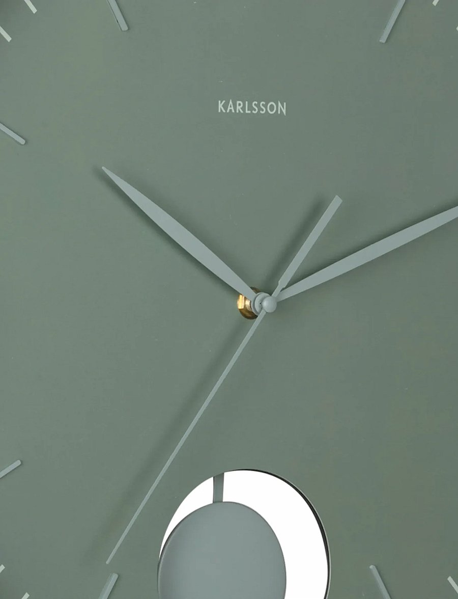 KARLSSON - Wall clock Grato Pendulum jungle green w. grayed jade - seinakellad - jungle green & grayed jade - 4