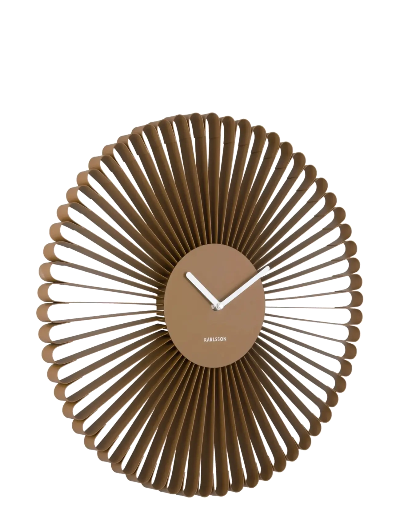 KARLSSON Wall Clock Cascara Mocha Brown, Vægur, Brun, Str: Ø 50 CM