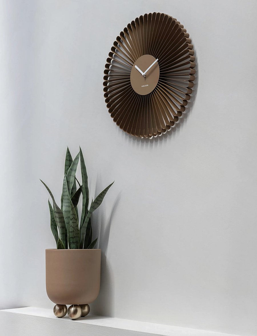 KARLSSON - Wall clock Cascara mocha brown - seinakellad - mocha brown - 0