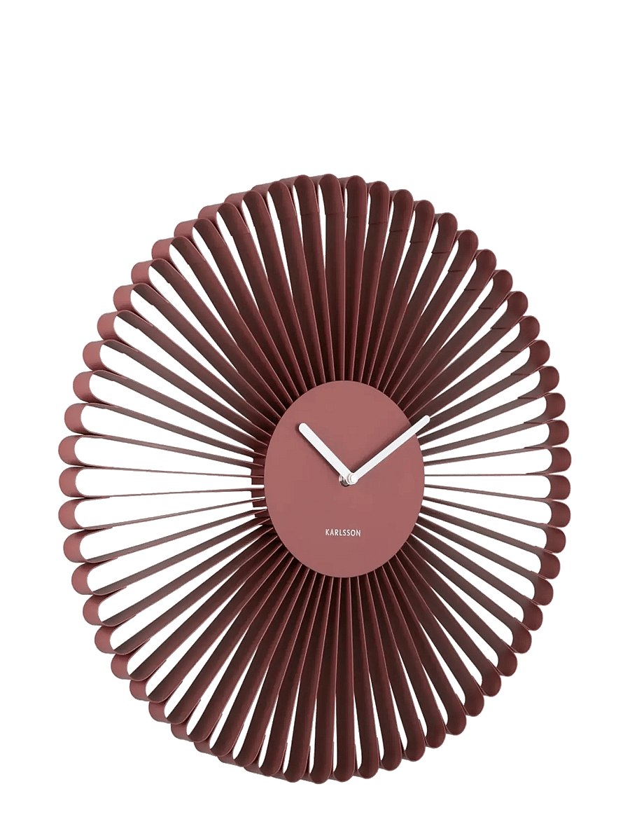 KARLSSON - WALL CLOCK CASCARA RED - sieniniai laikrodžiai - red ochre - 1