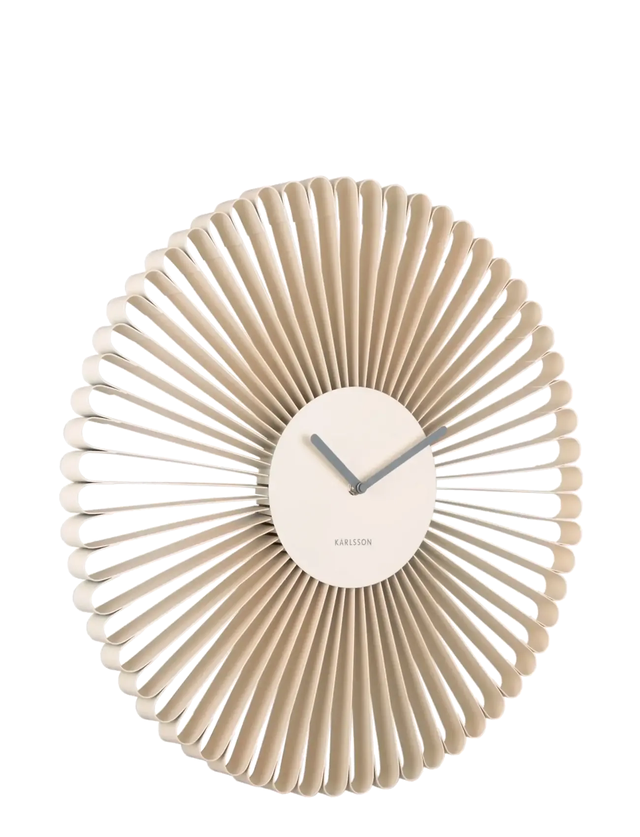 KARLSSON Wall Clock Cascara Off White, Vægur, Beige, Str: Ø 50 CM