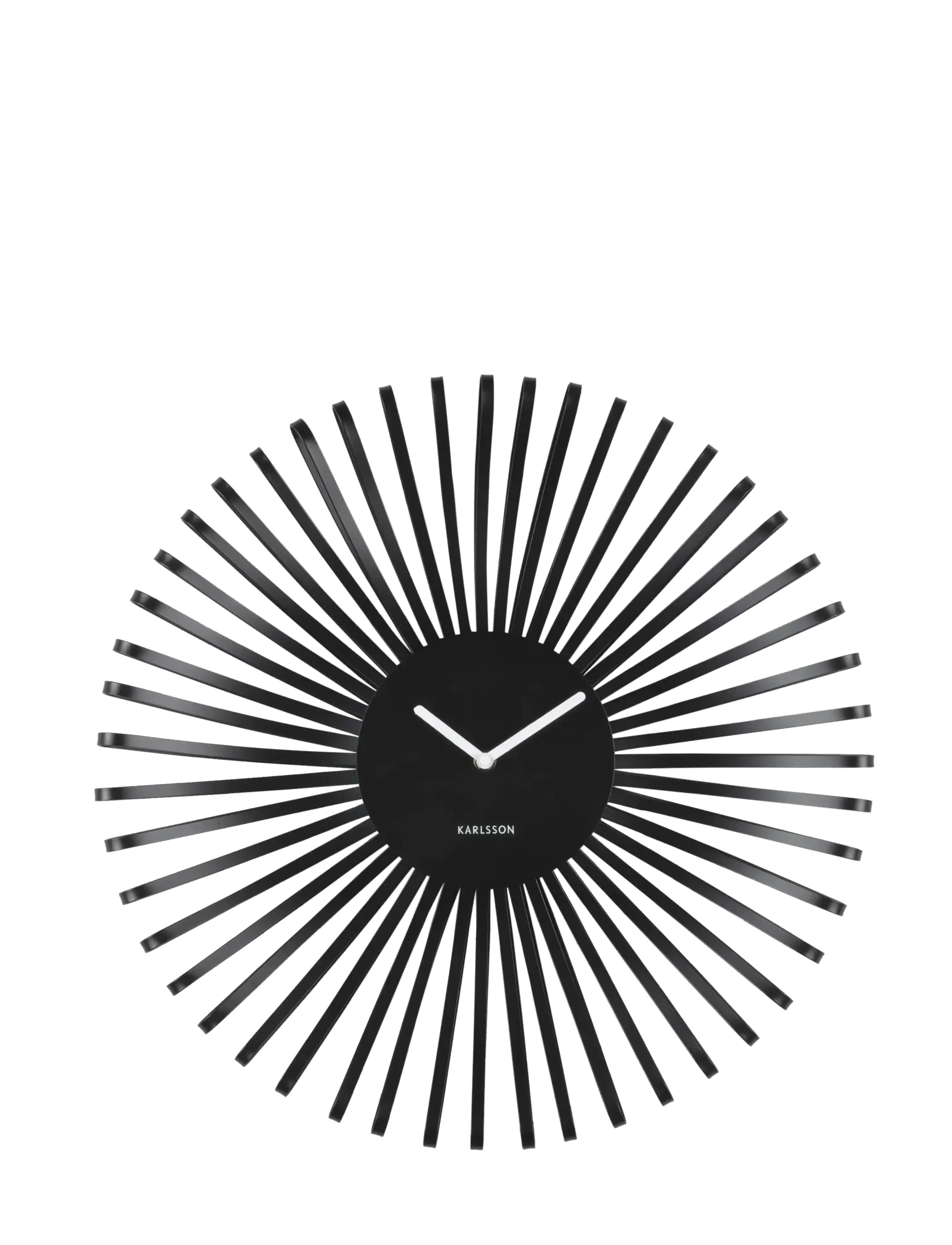 KARLSSON - Wall clock Polo black - wall clocks - black - 2