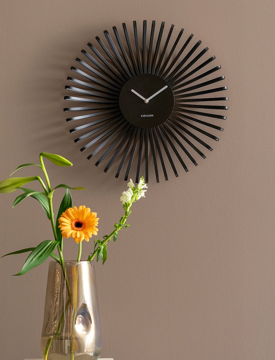 KARLSSON - Wall clock Polo black - sieniniai laikrodžiai - black - 0