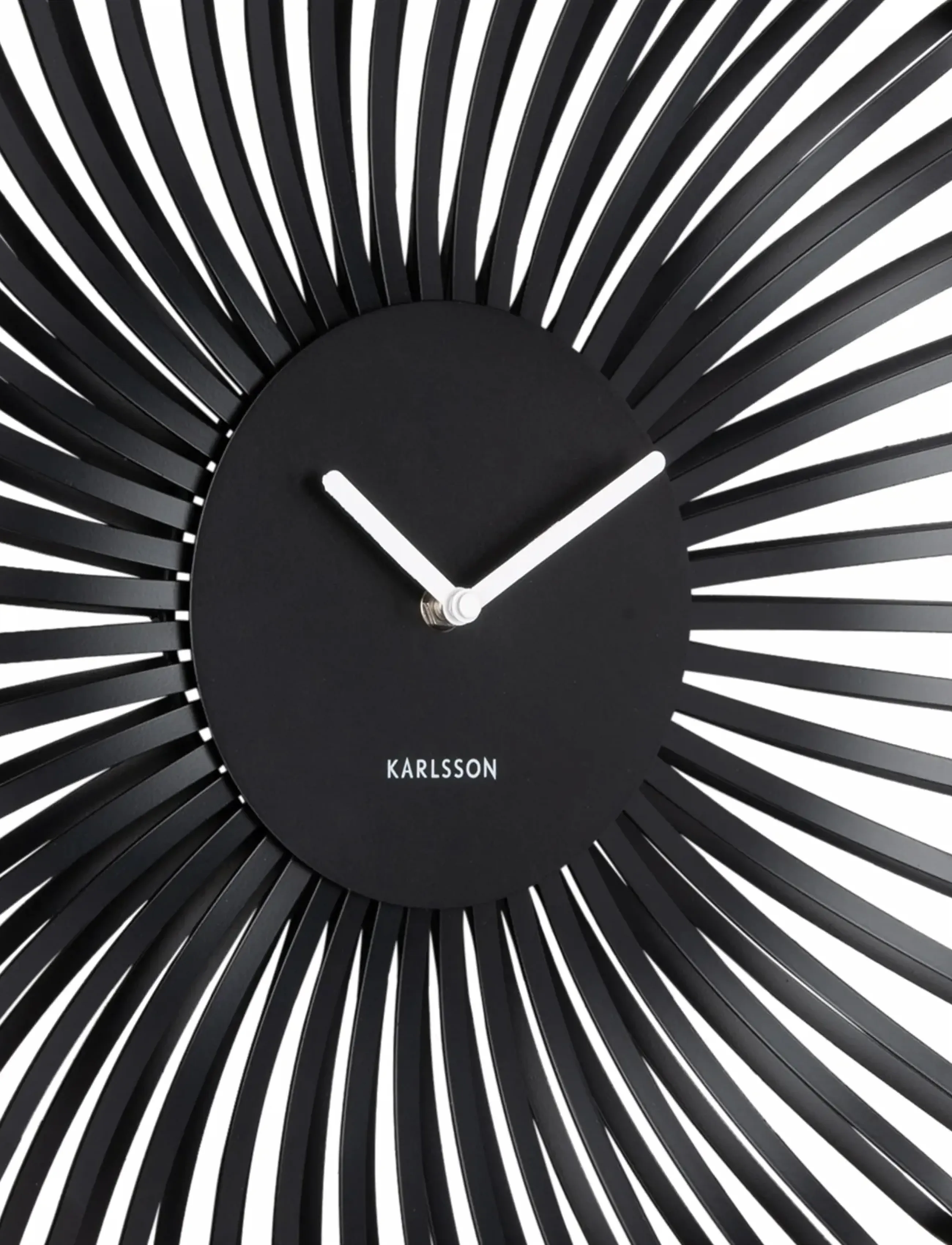 KARLSSON - Wall clock Polo black - wall clocks - black - 4