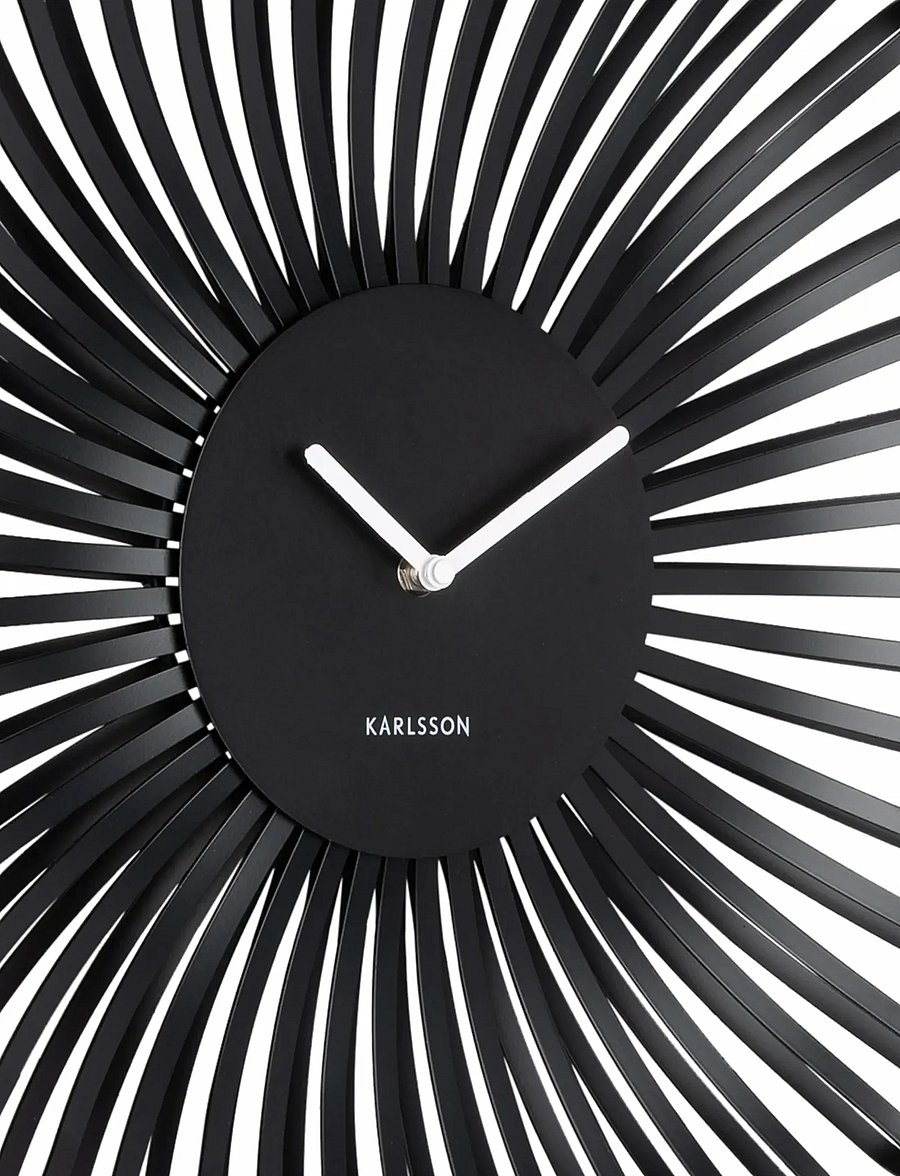 KARLSSON - Wall clock Polo black - sieniniai laikrodžiai - black - 4