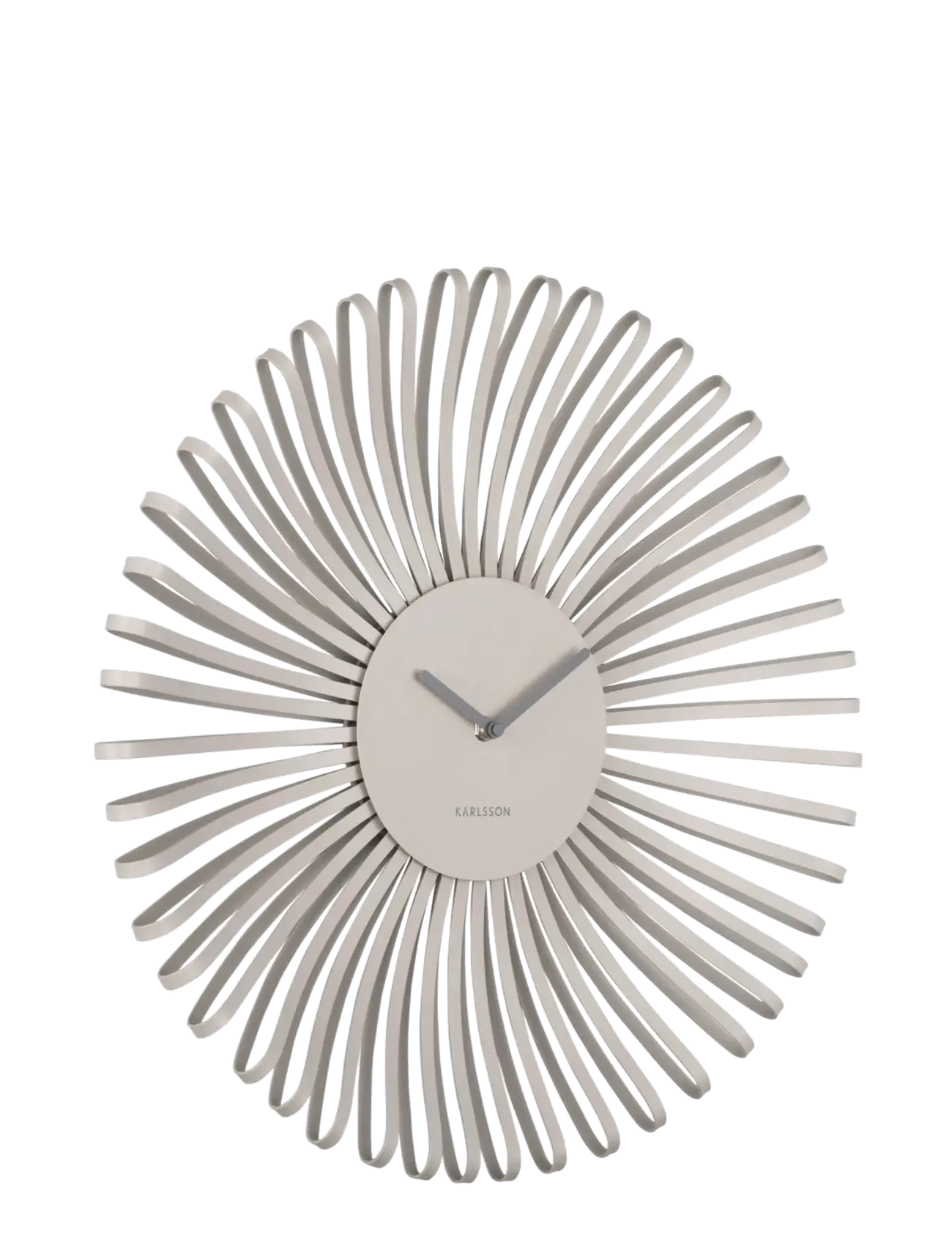 KARLSSON Wall Clock Polo Warm Grey, Vægur, Grå, Str: Ø 48 CM