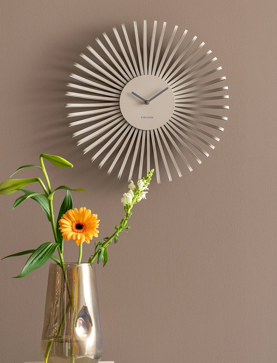 KARLSSON - Wall clock Polo warm grey - seinakellad - warm grey - 0