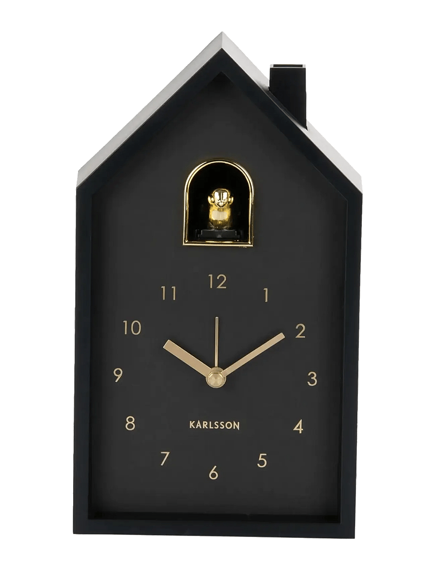 KARLSSON - Alarm clock Modern Cuckoo Oro black - wecker - black - 1