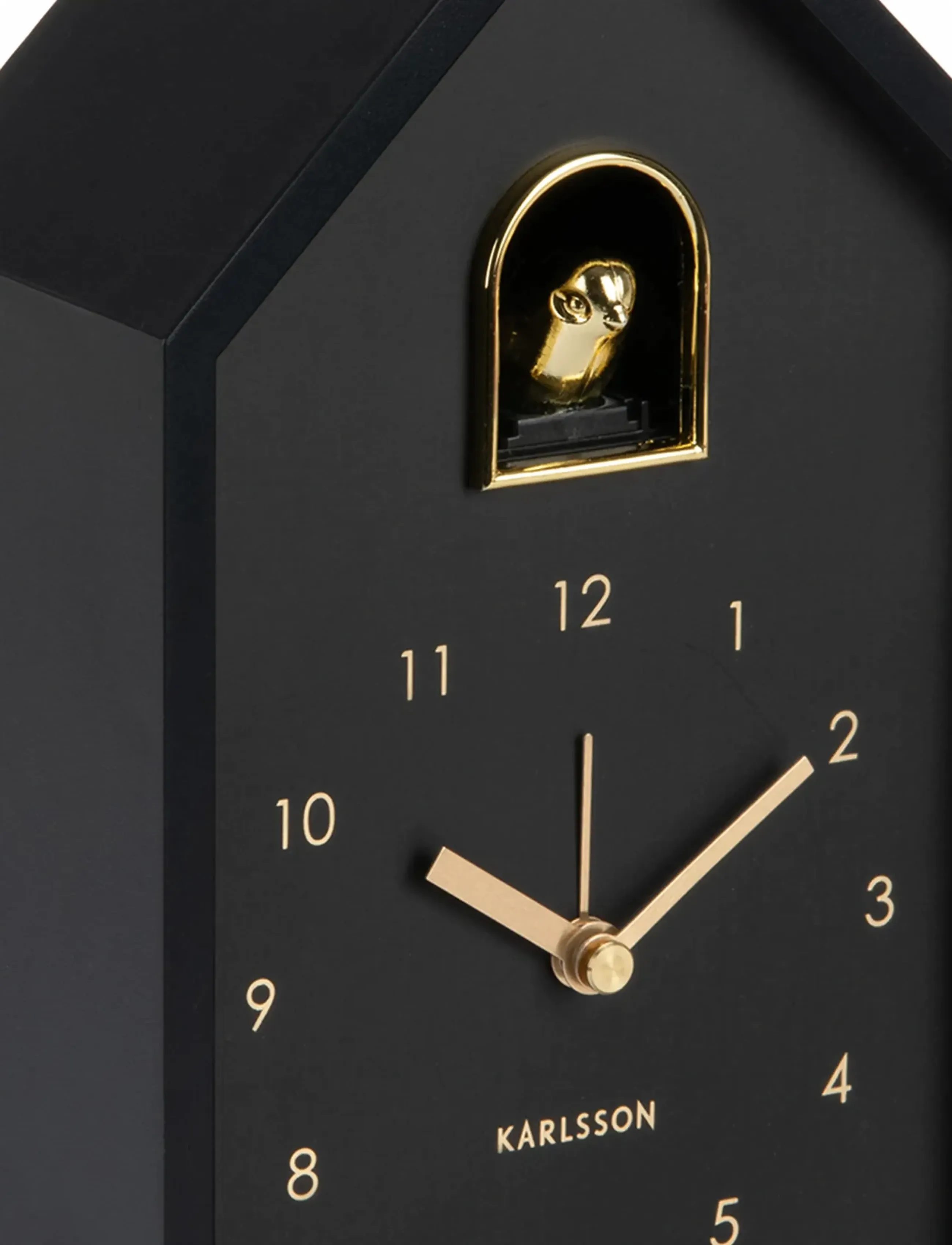 KARLSSON - Alarm clock Modern Cuckoo Oro black - väckarklockor - black - 4