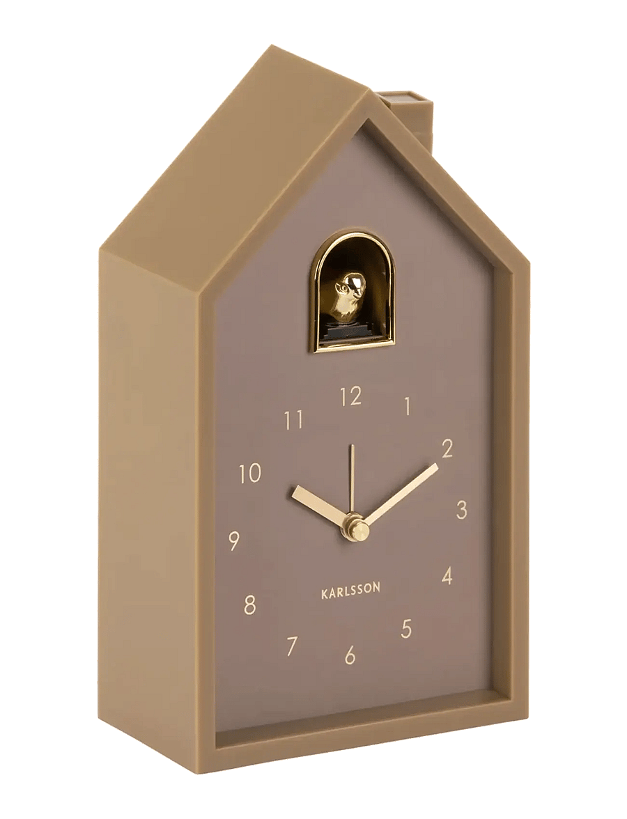 KARLSSON - Alarm clock Modern Cuckoo Oro mocha brown - Äratuskellad - mocha brown - 1