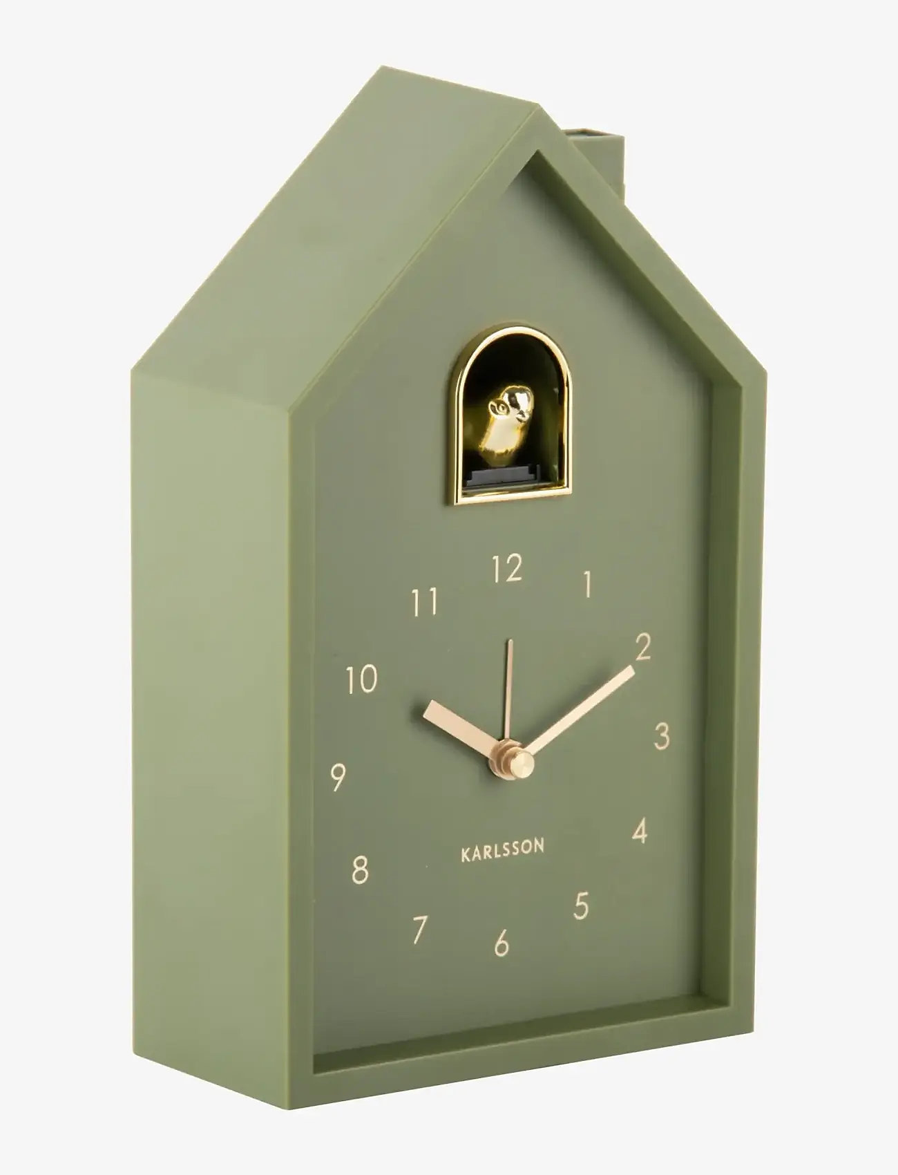 KARLSSON Alarm clock Modern Cuckoo Oro luxury green - Christmas gifts - LUXURY GREEN / khaki/green