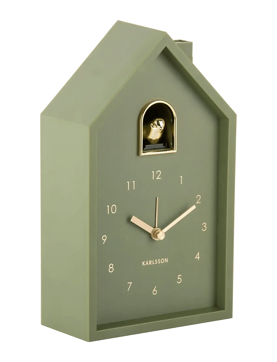 KARLSSON - Alarm clock Modern Cuckoo Oro luxury green - Äratuskellad - luxury green - 1