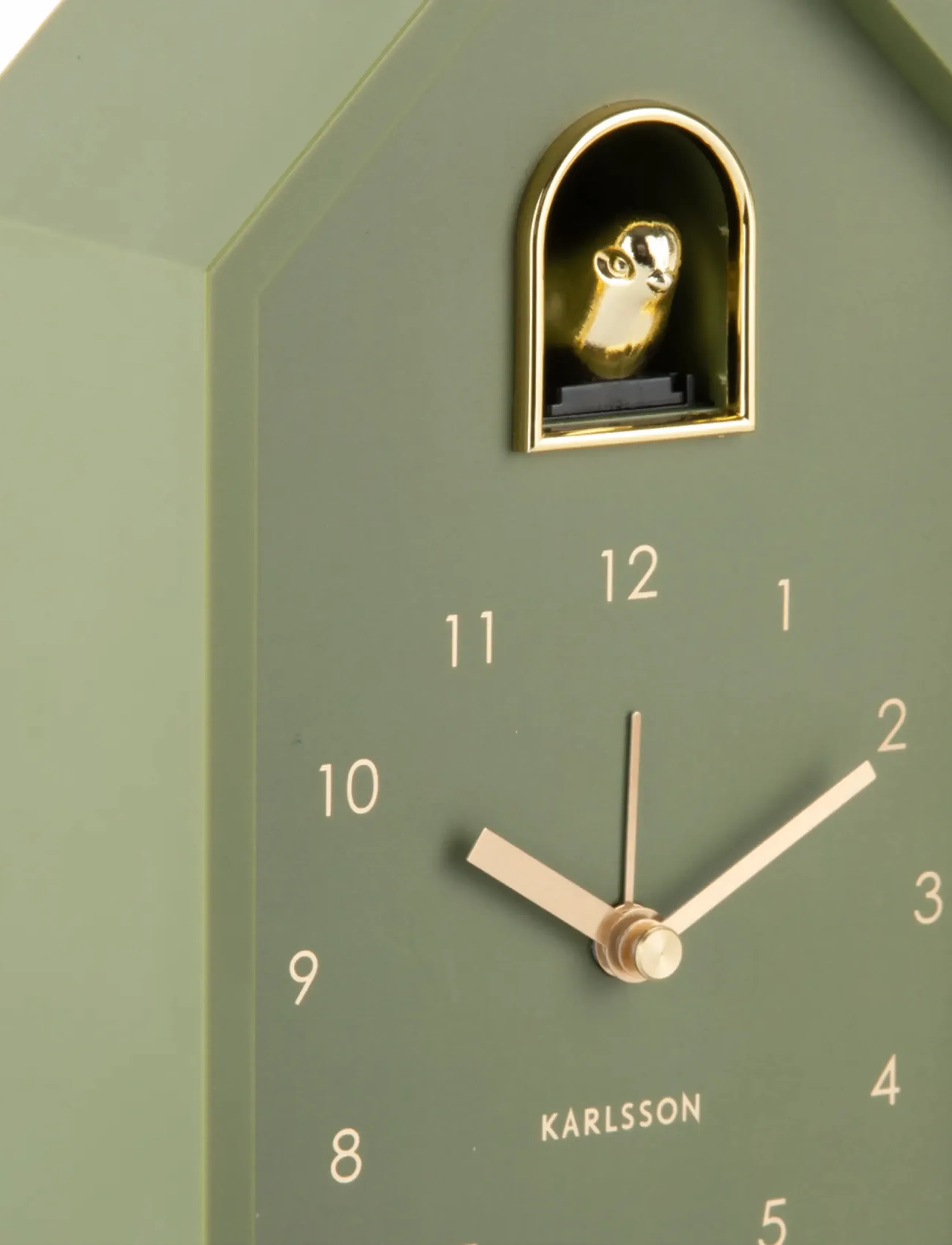 KARLSSON - Alarm clock Modern Cuckoo Oro luxury green - väckarklockor - luxury green - 4