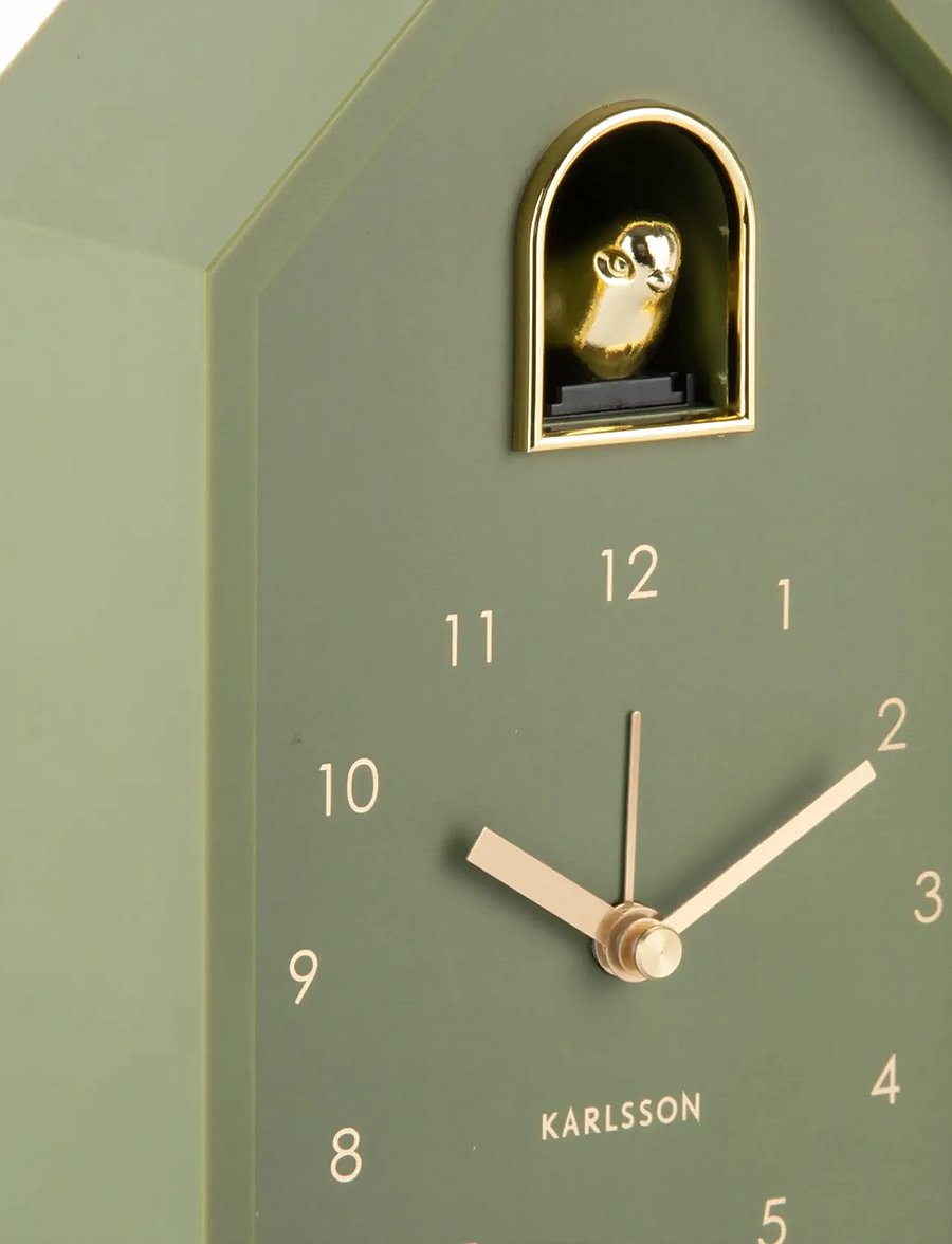 KARLSSON - Alarm clock Modern Cuckoo Oro luxury green - Äratuskellad - luxury green - 4