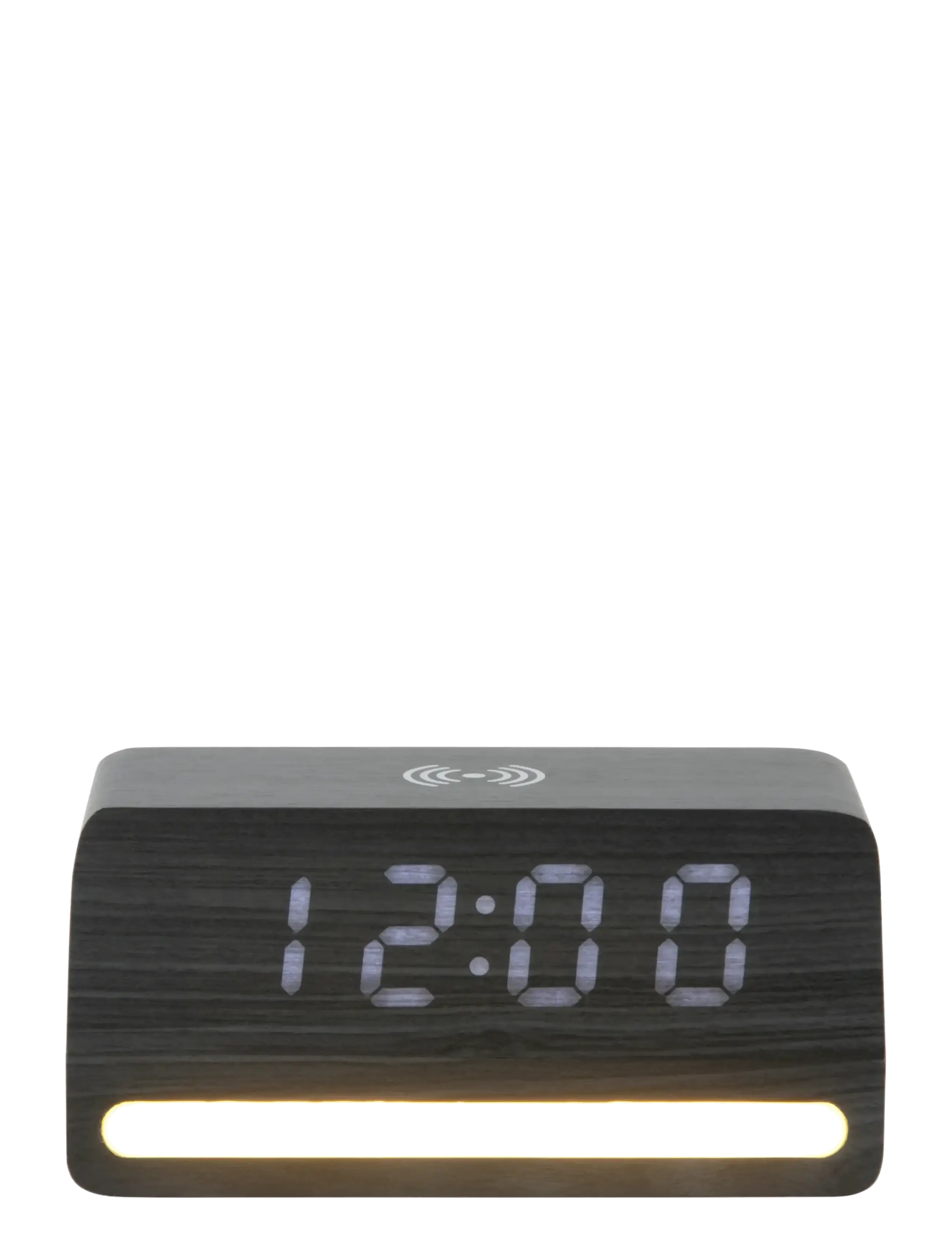 KARLSSON - Alarm clock Retro w. light LED black wood veneer - Žadintuvai - black - 1