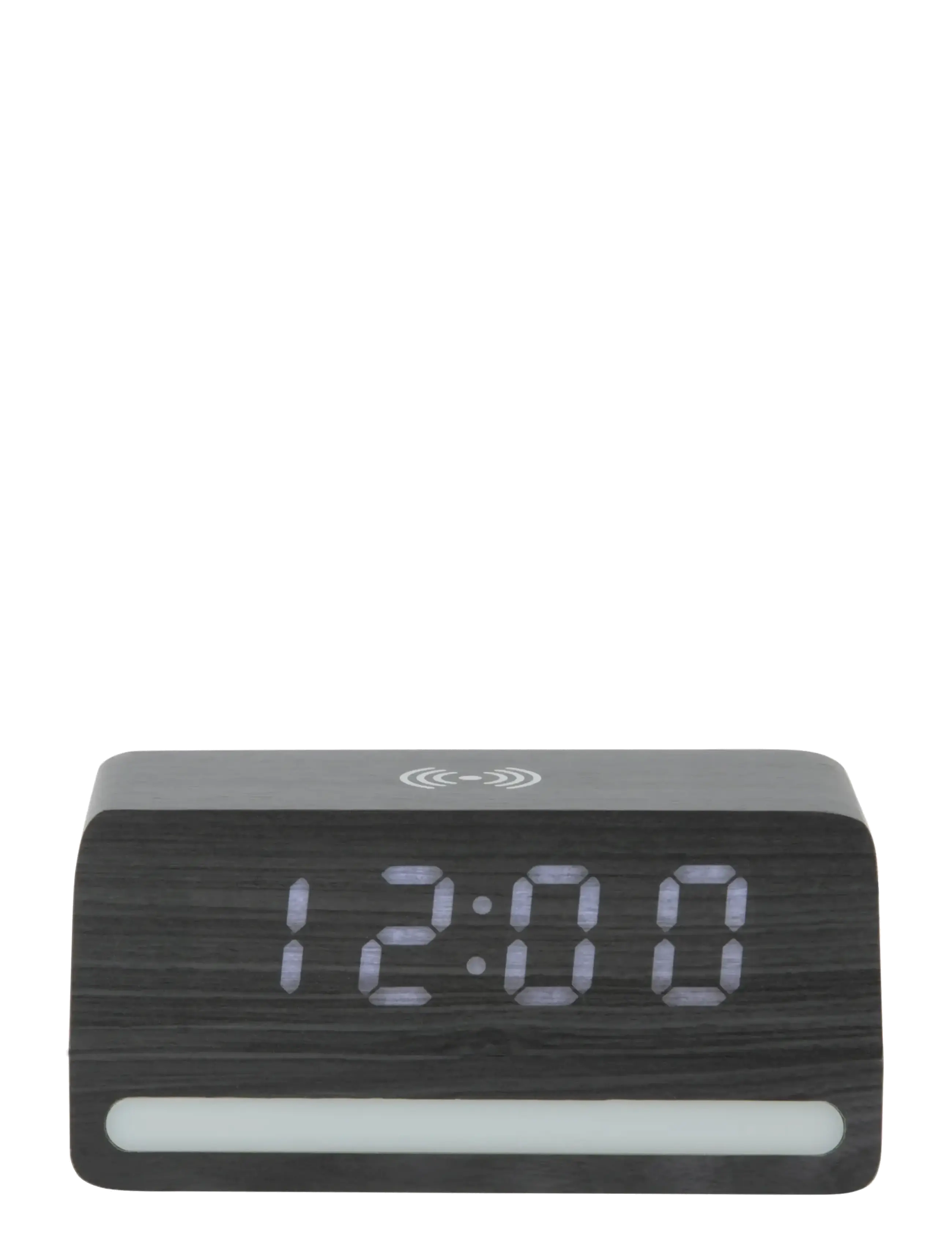 KARLSSON - Alarm clock Retro w. light LED black wood veneer - Žadintuvai - black - 2
