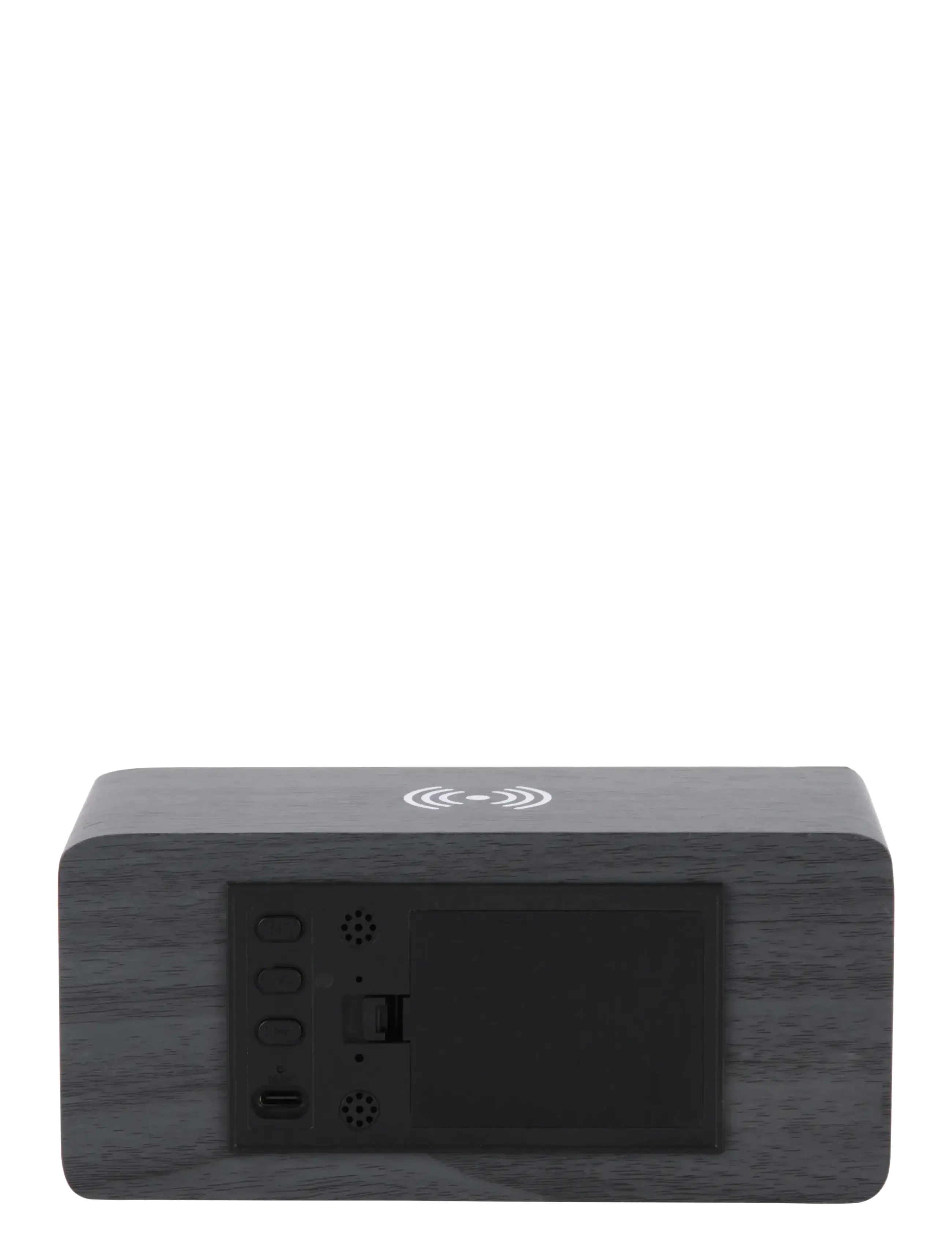 KARLSSON - Alarm clock Retro w. light LED black wood veneer - Žadintuvai - black - 3