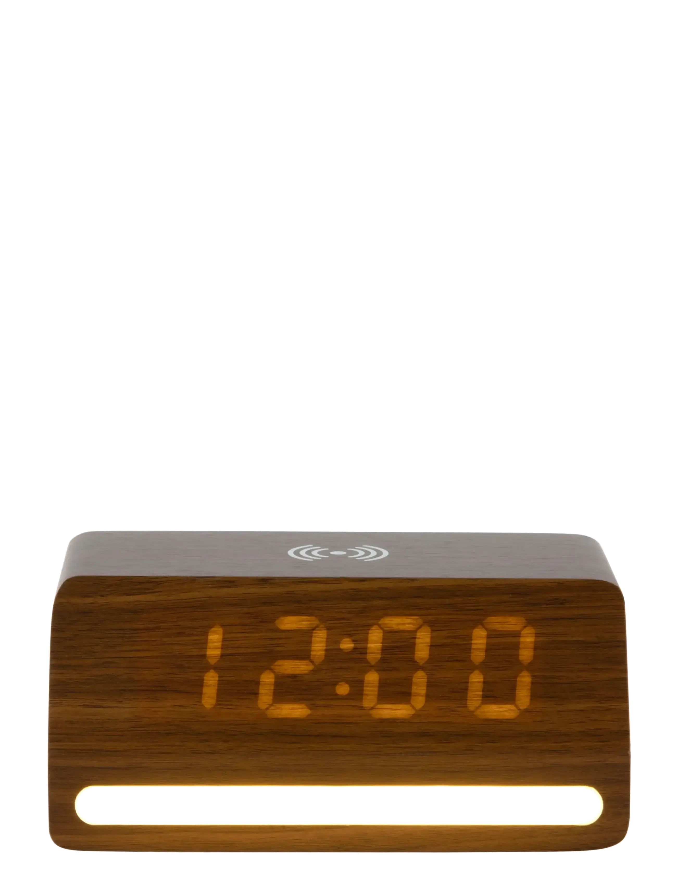 KARLSSON - Alarm clock Retro w. light LED dark wood veneer - vækkeure - mocha brown - 1